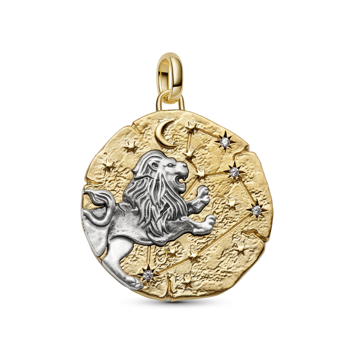 Leo Zodiac Oversized Medallion Charm