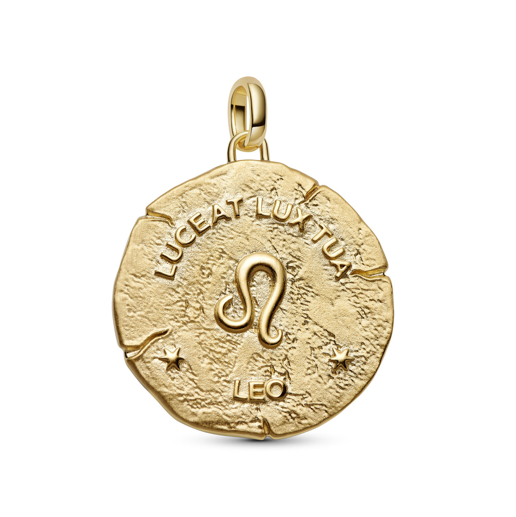 Leo Zodiac Oversized Medallion Charm