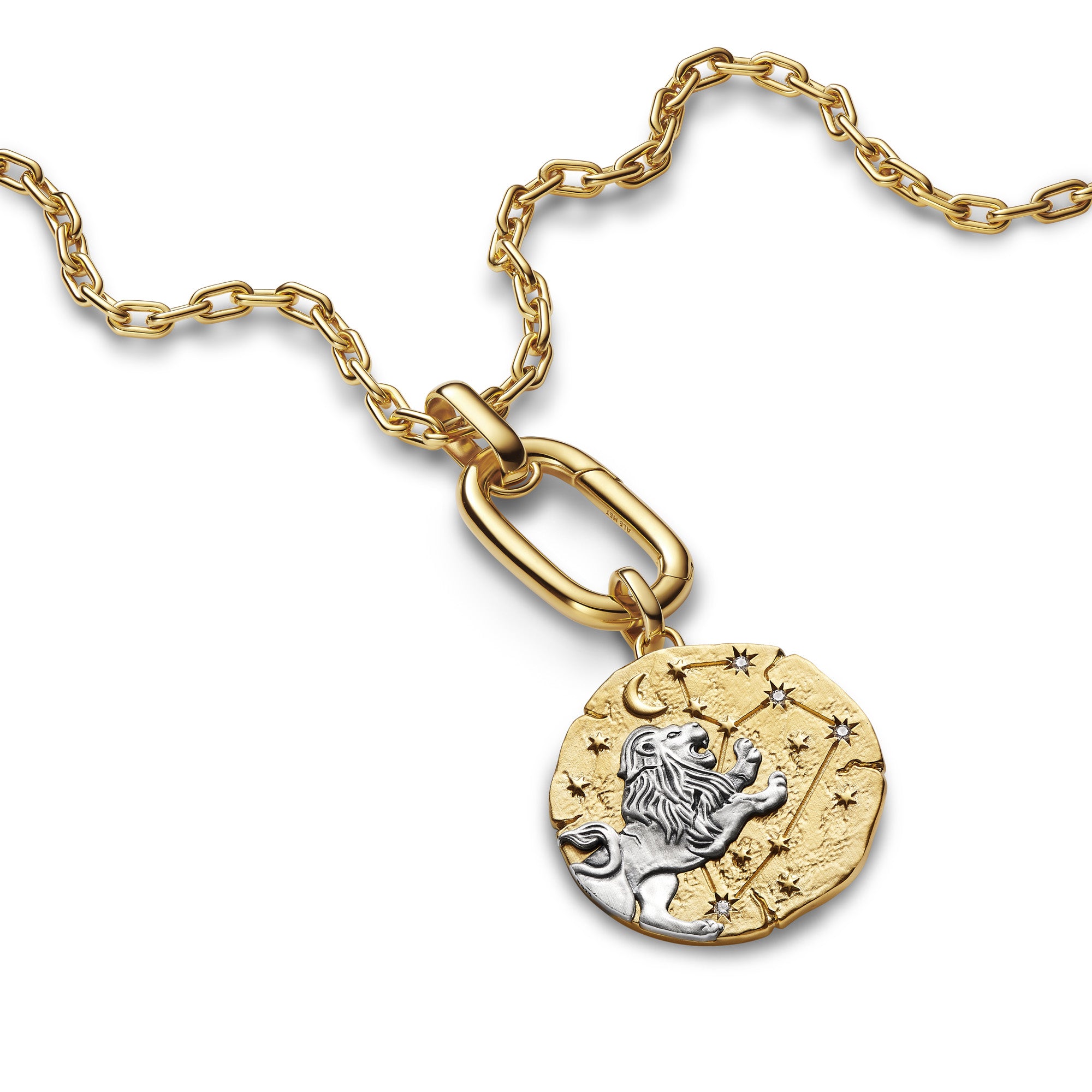 Leo Zodiac Oversized Medallion Charm