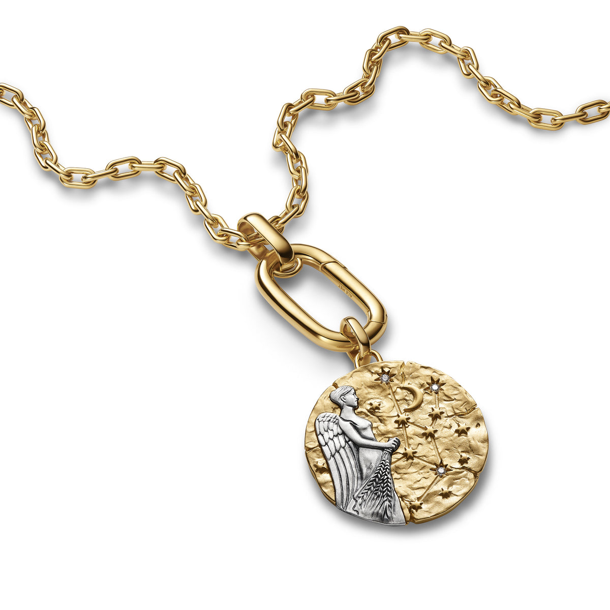 Virgo Zodiac Oversized Medallion Charm