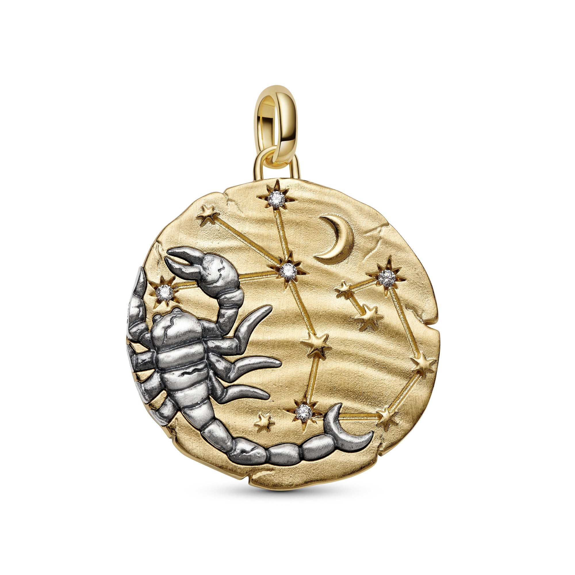 Scorpio Zodiac Oversized Medallion Charm