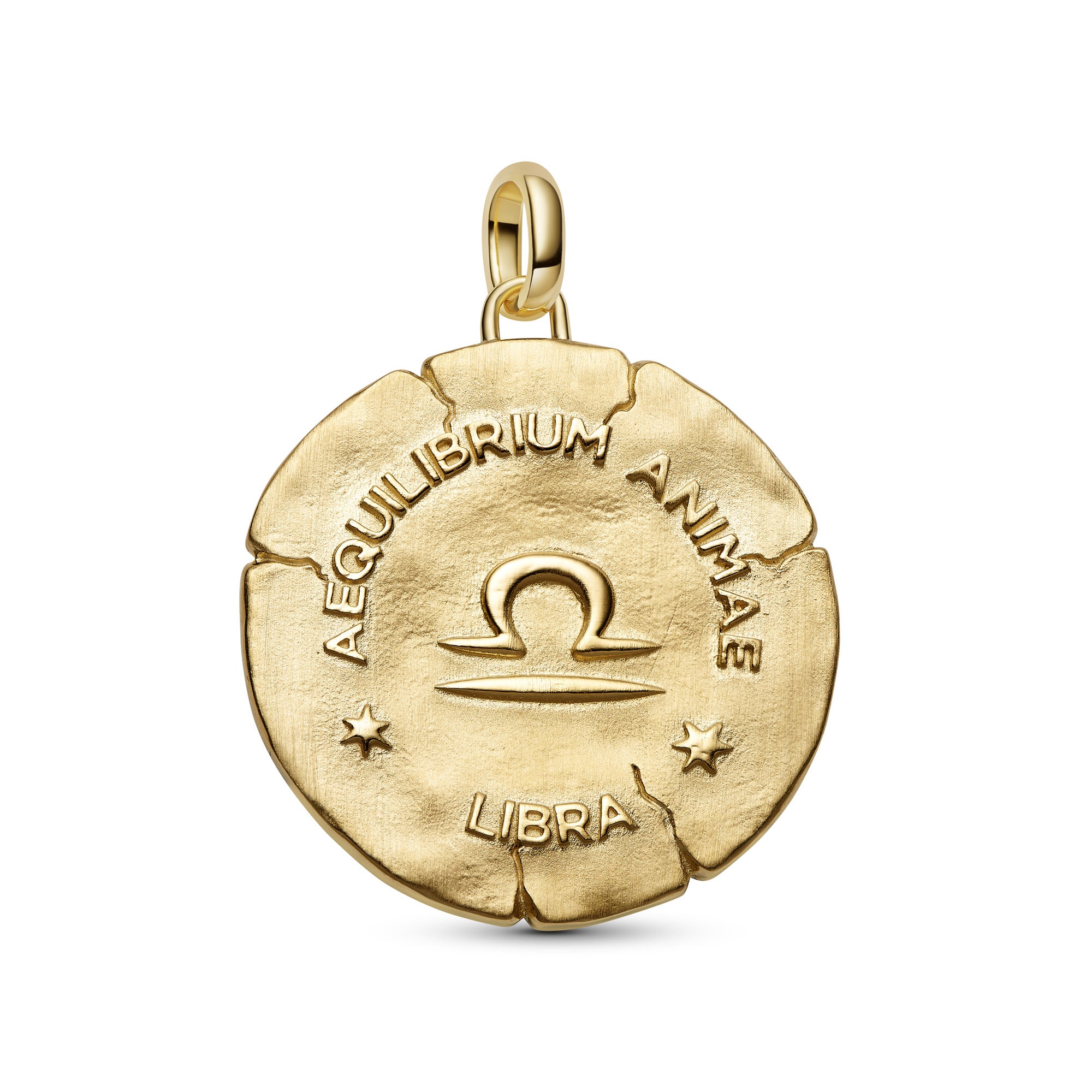 Libra Zodiac Oversized Medallion Charm