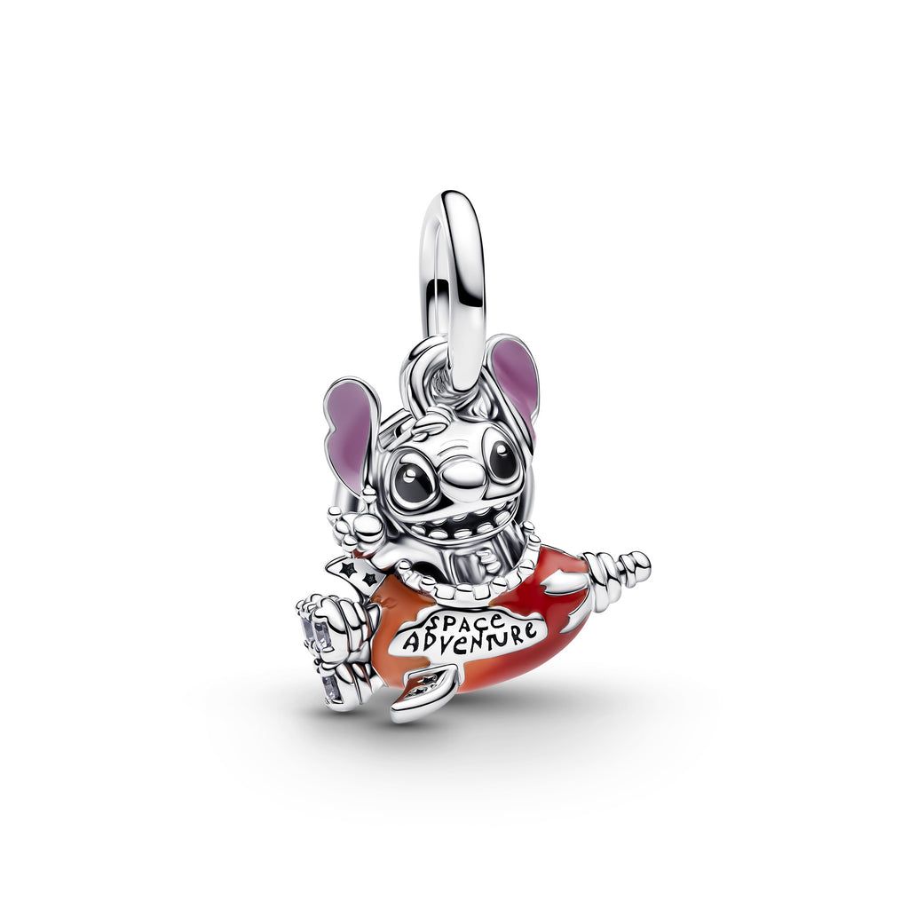 Disney Stitch Rocket Ship Dangle Charm
