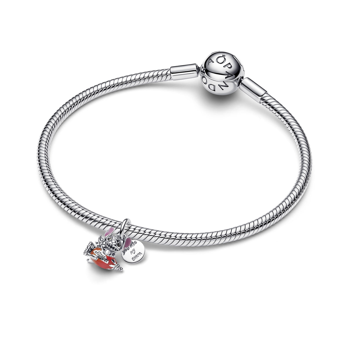 Disney Stitch Rocket Ship Dangle Charm
