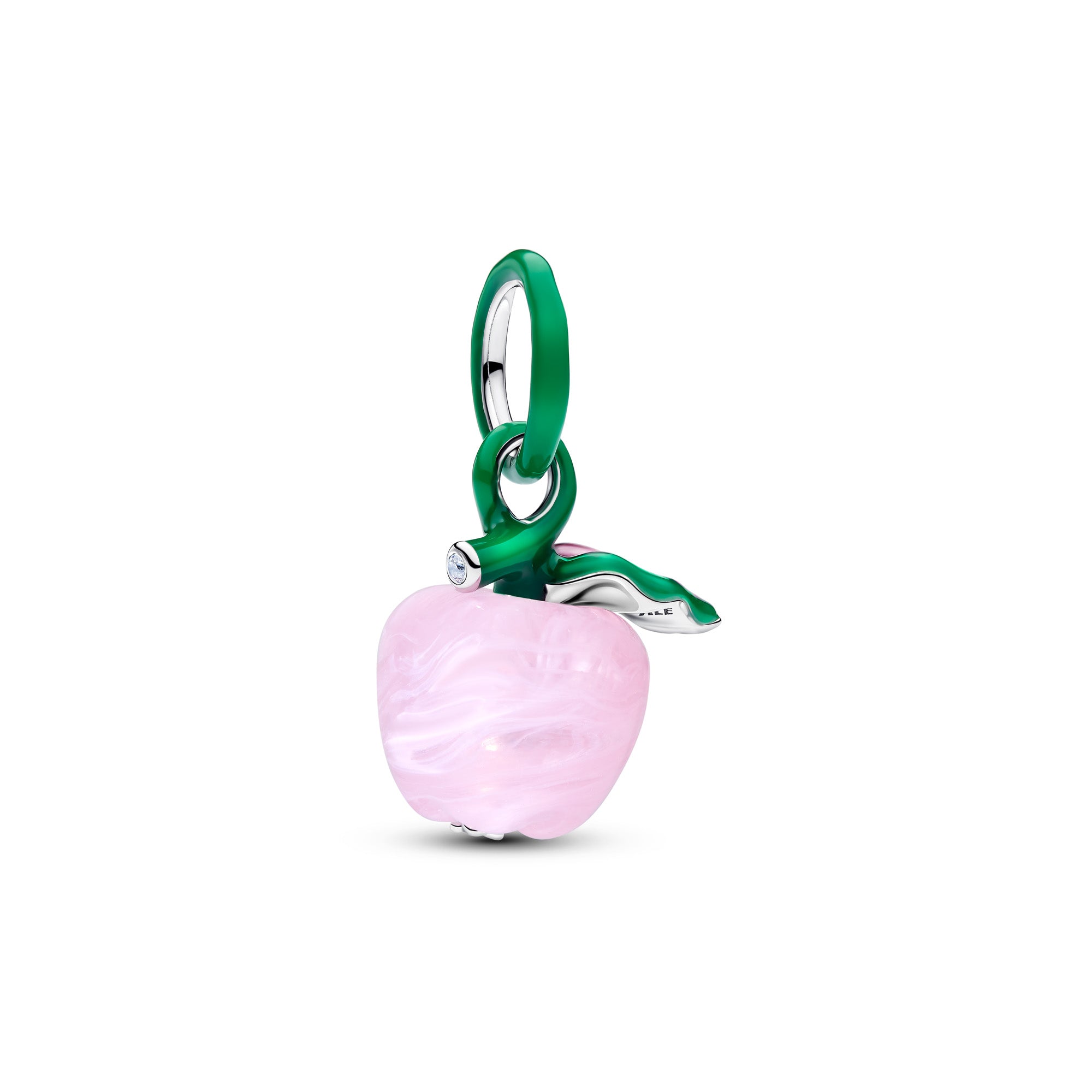 Murano Pink Apple Charm