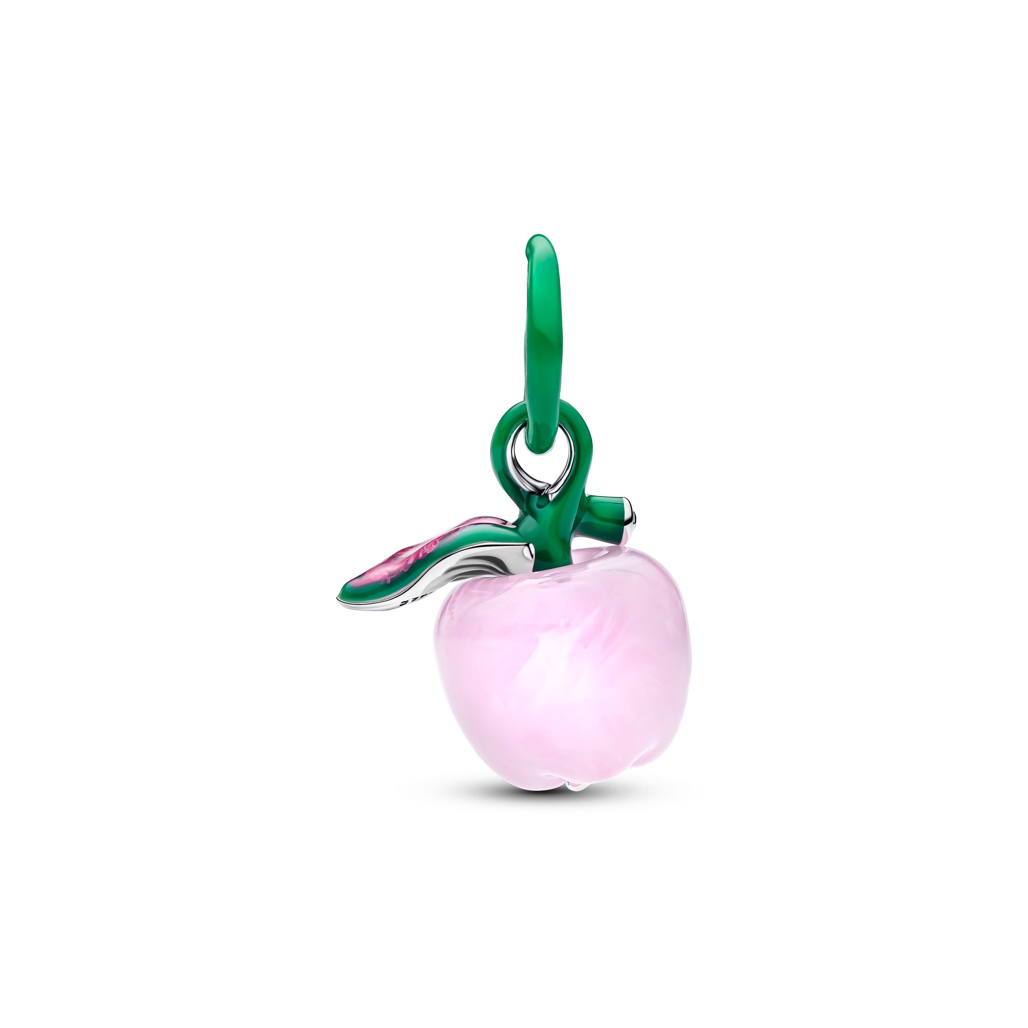 Murano Pink Apple Charm