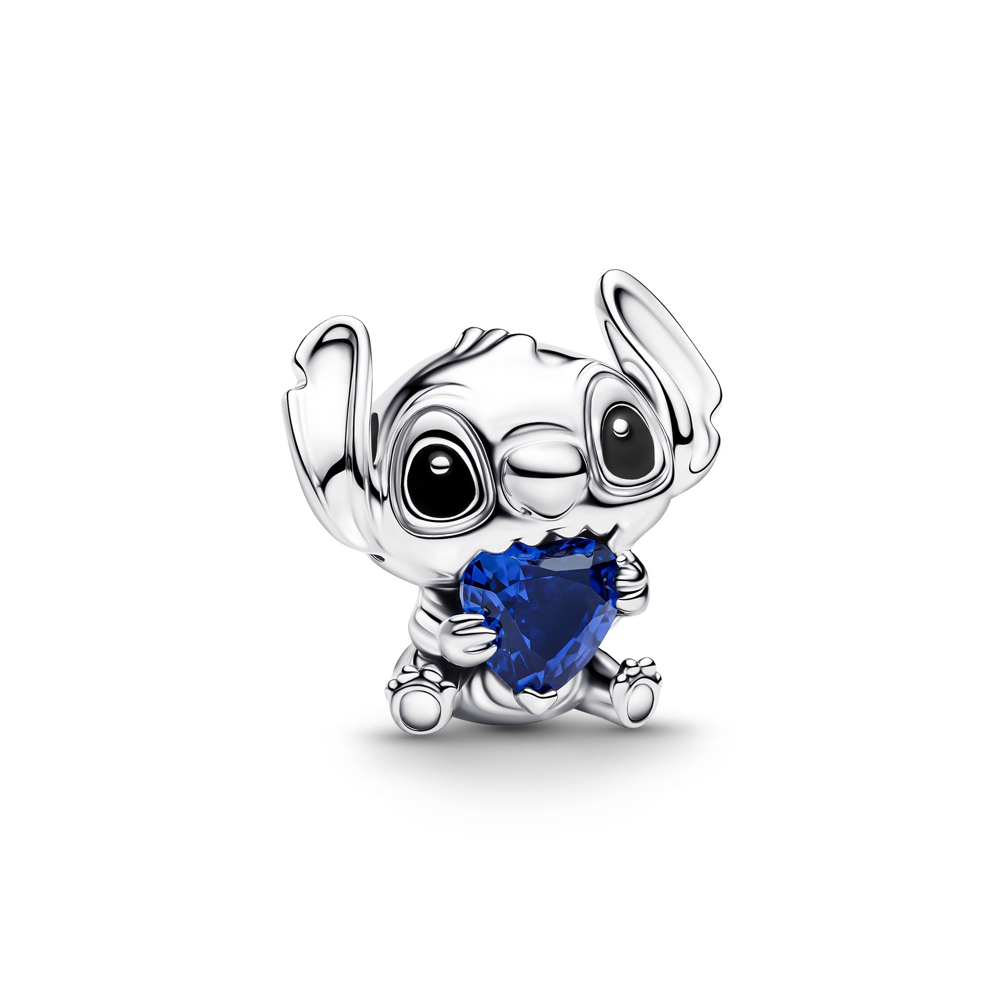 Disney Stitch Blue Heart Charm