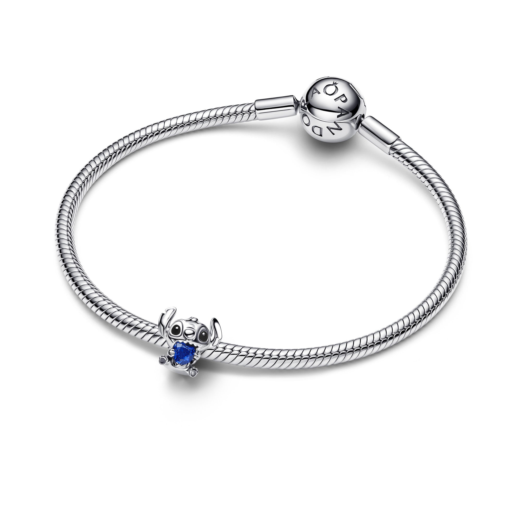 Disney Stitch Blue Heart Charm