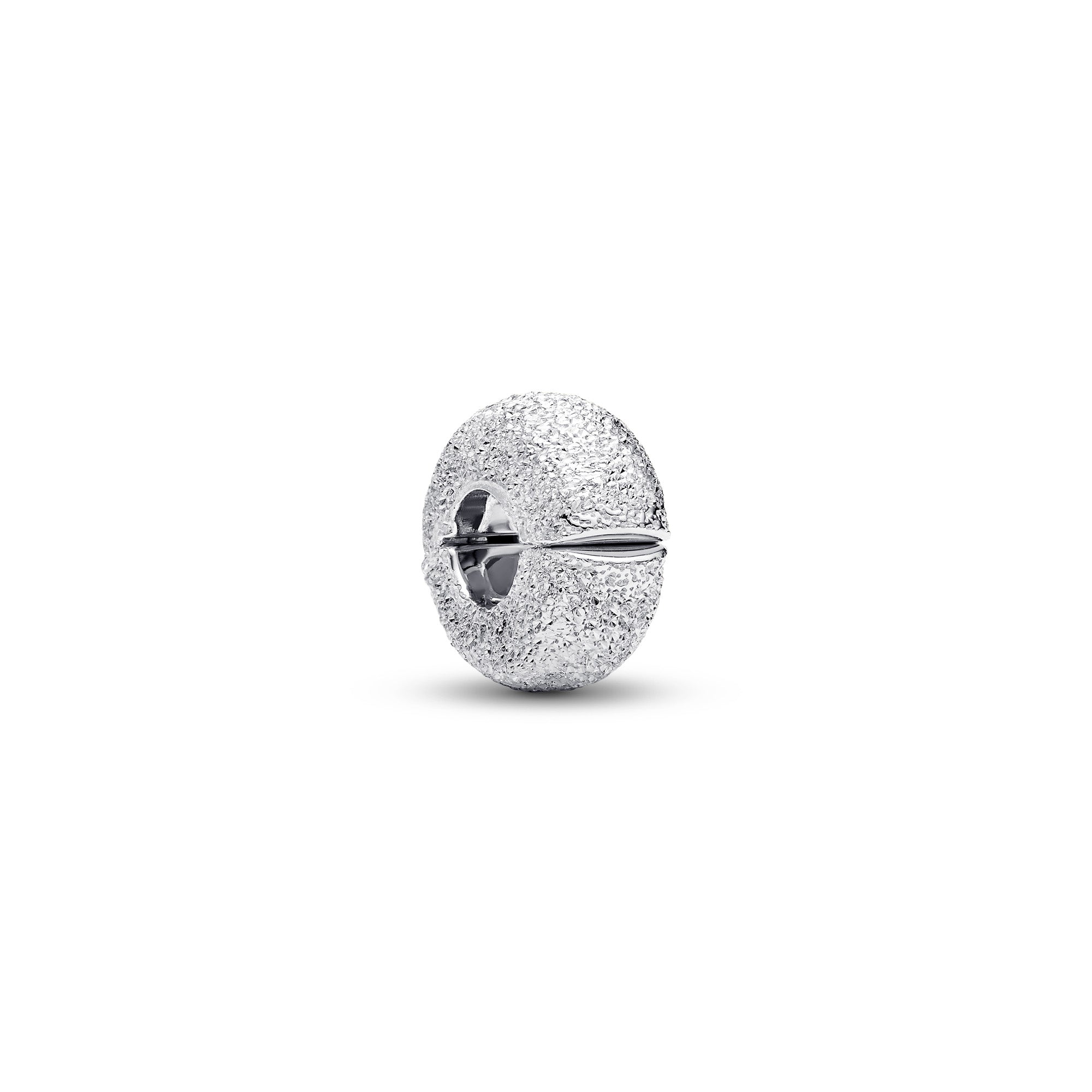Sterling Silver Textured Mini Clip Charm