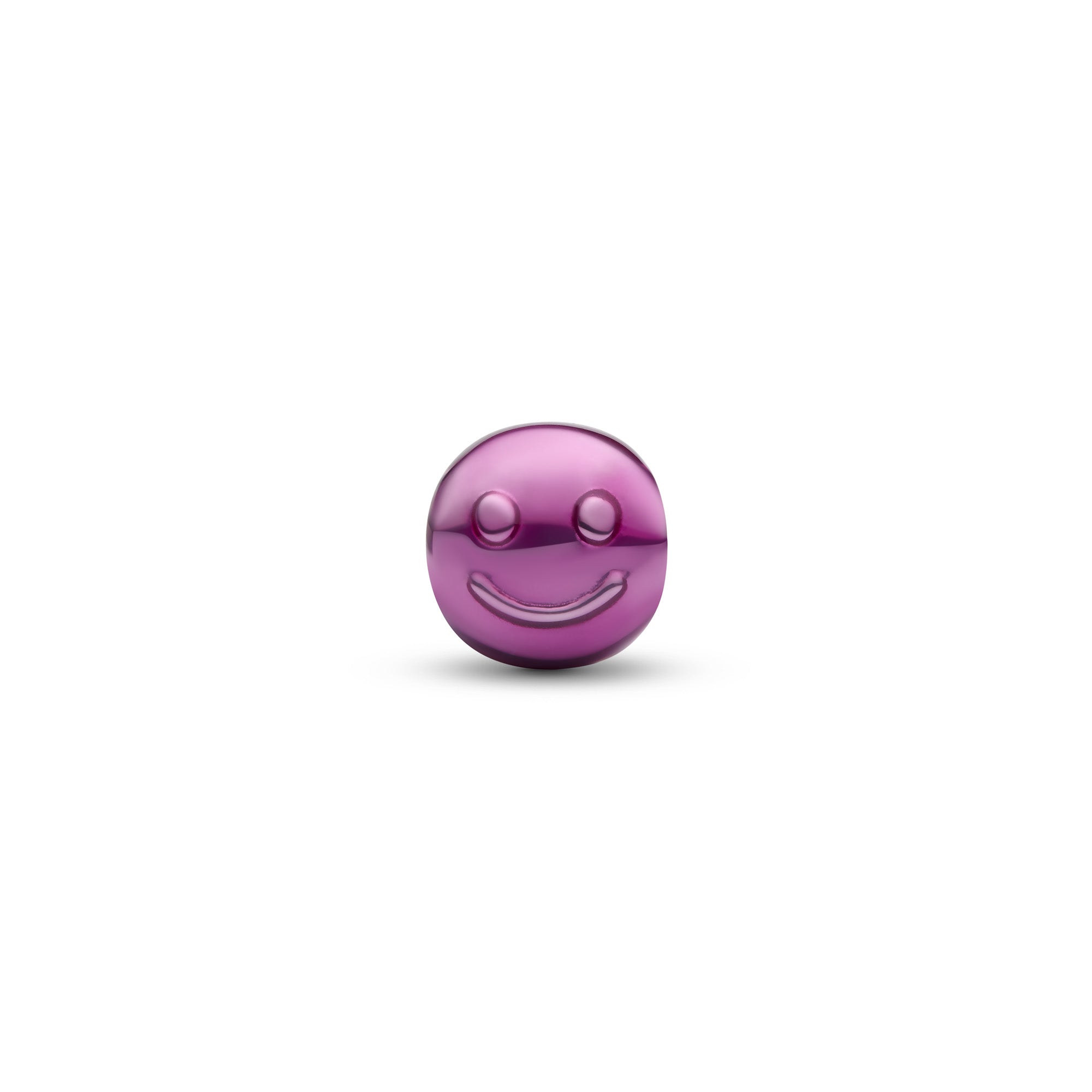 Pink Happy Face Mini Charm