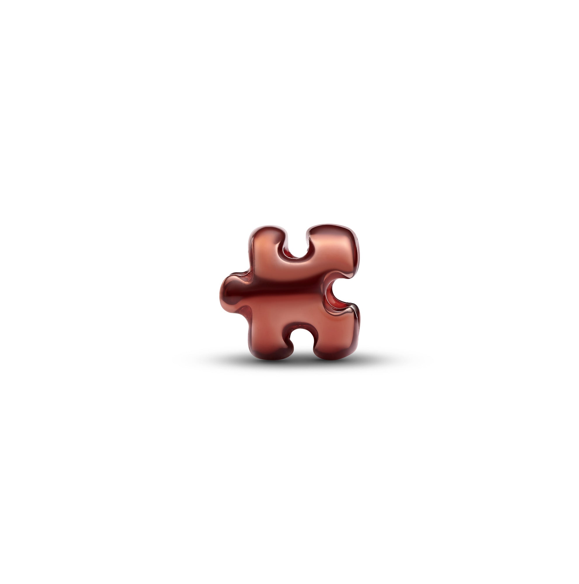 Orange Puzzle Piece Mini Charm