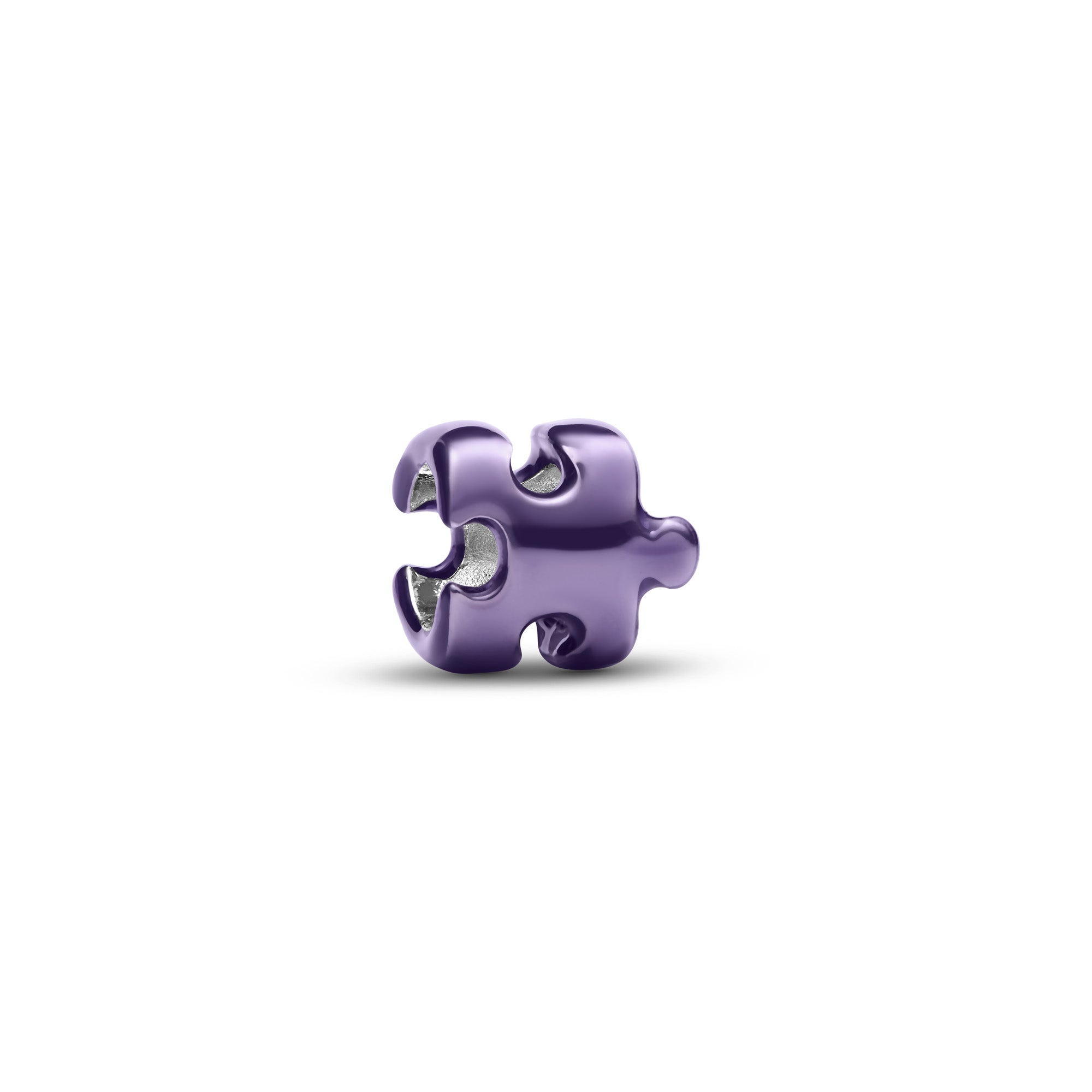 Purple Puzzle Piece Mini Charm