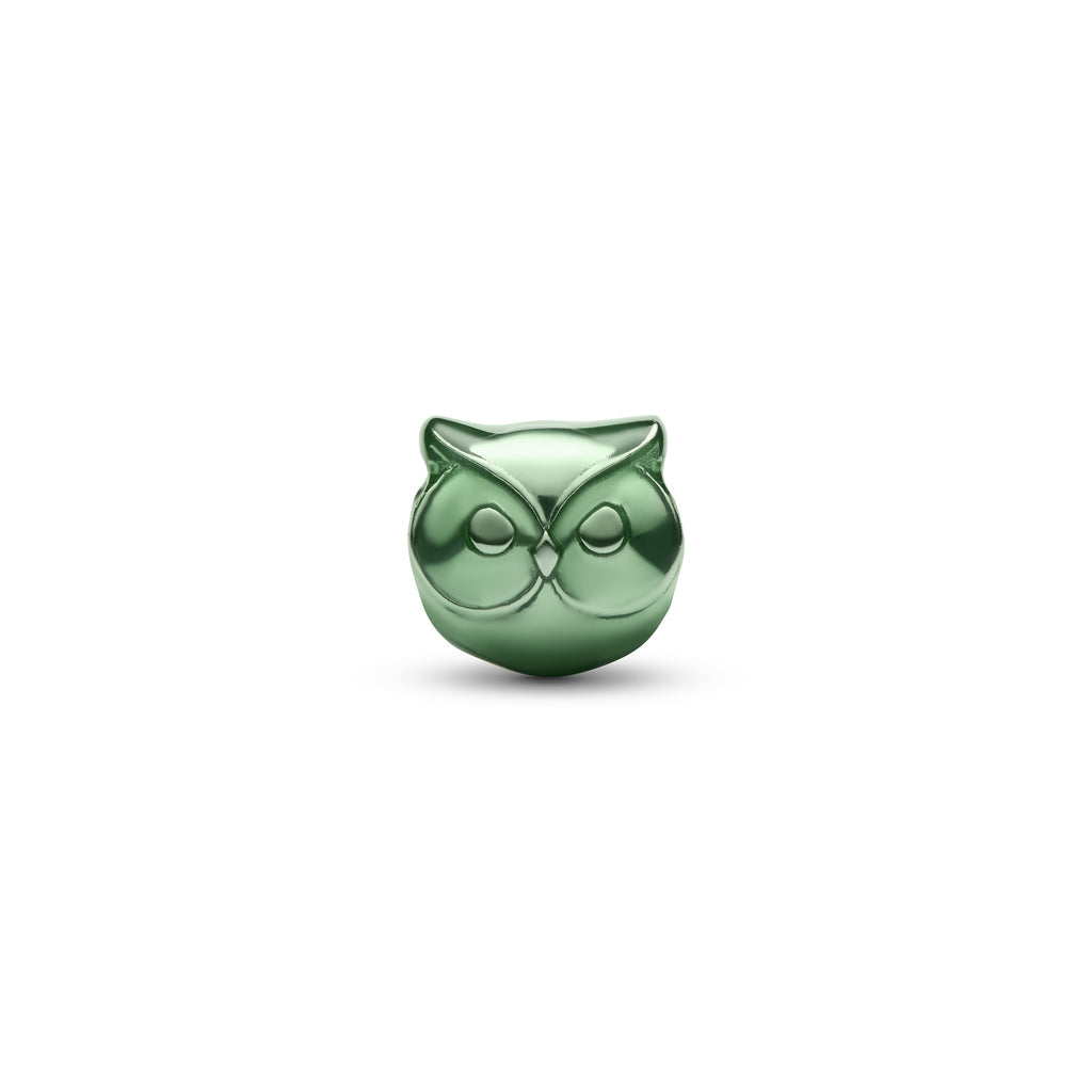 Green Owl Mini Charm