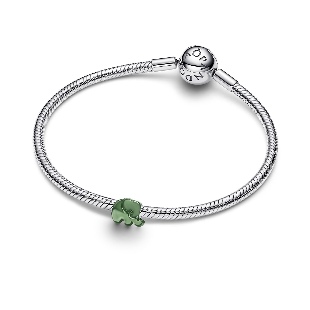 Green Elephant Mini Charm