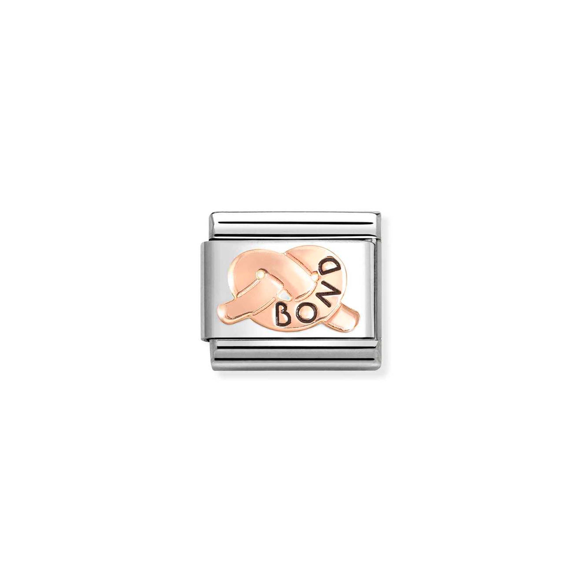 Charm, Composable Link, BOND Promises Knot Rosegold