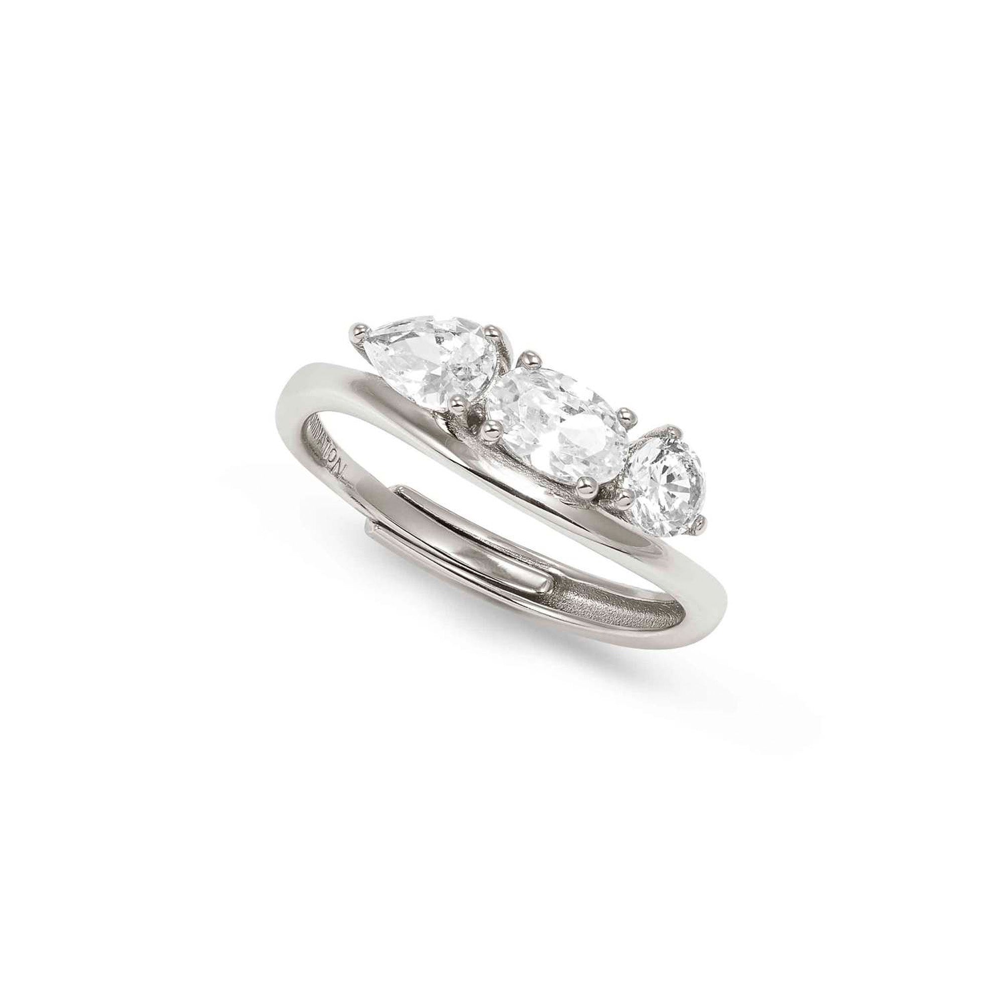 My Rebel Art Ring with 3 CZ