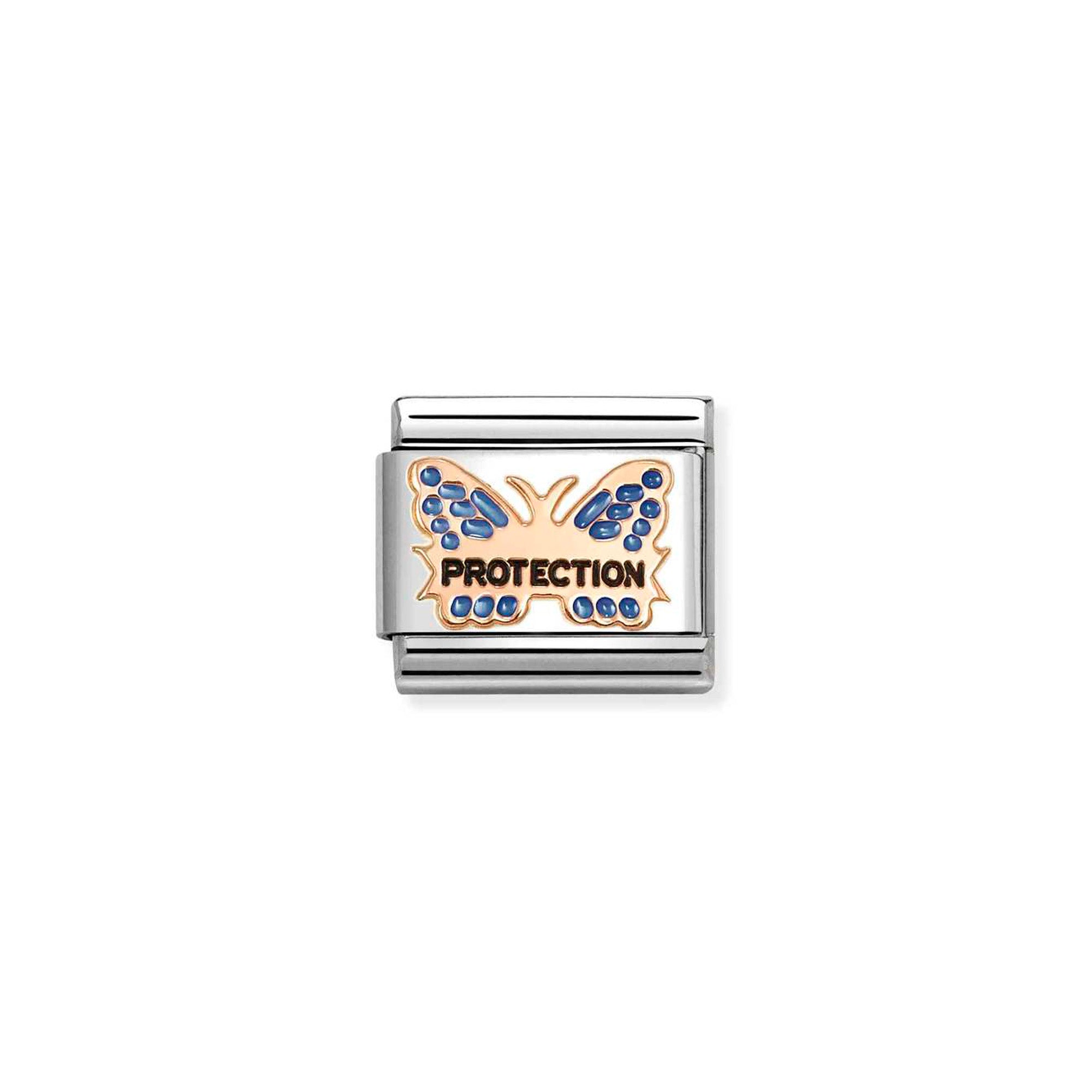 Charm, Composable Classic Link, Blue Butterfly, PROTECTION