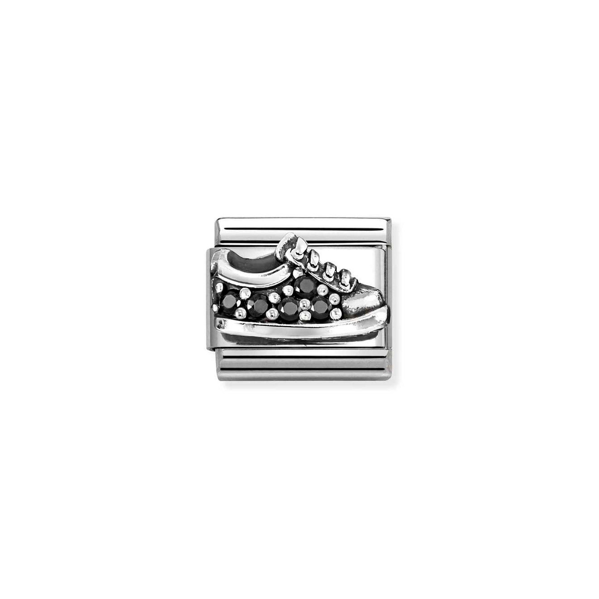 Charm, Composable Classic Link, Sneaker, black CZ