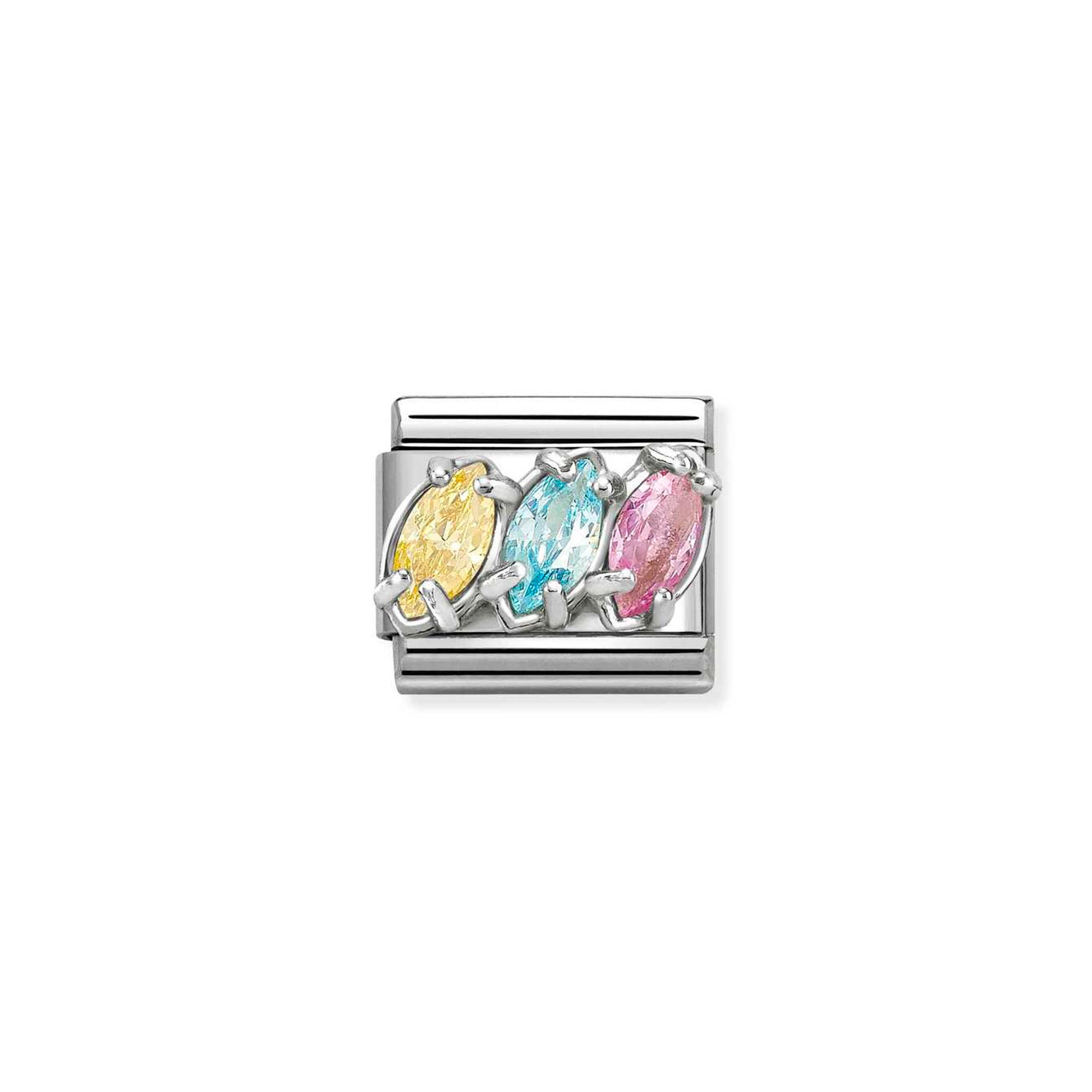 Charm, Composable Classic Link, Trilogy Colour Mix CZ