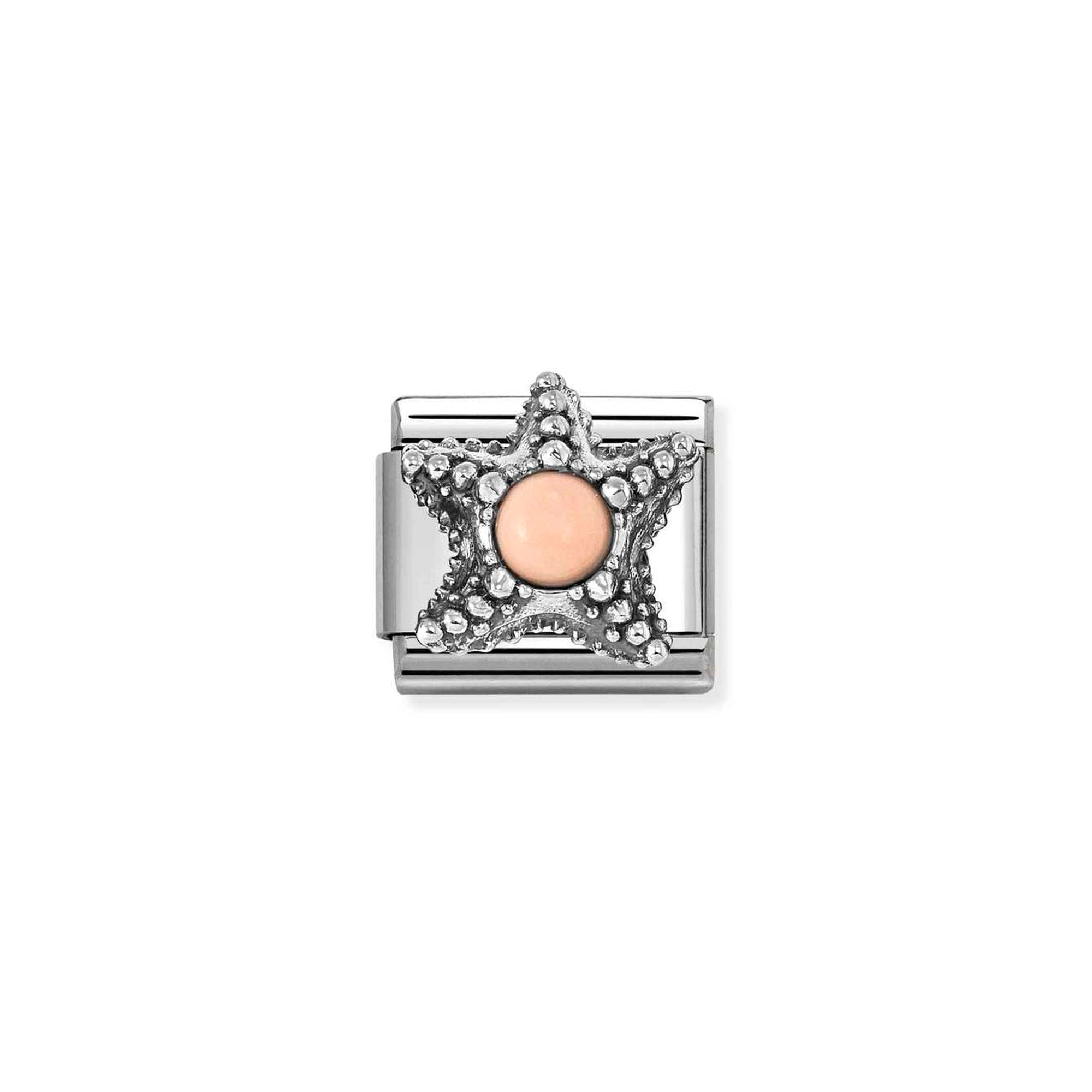Charm, Composable Classic Link, Starfish, Pink Coral