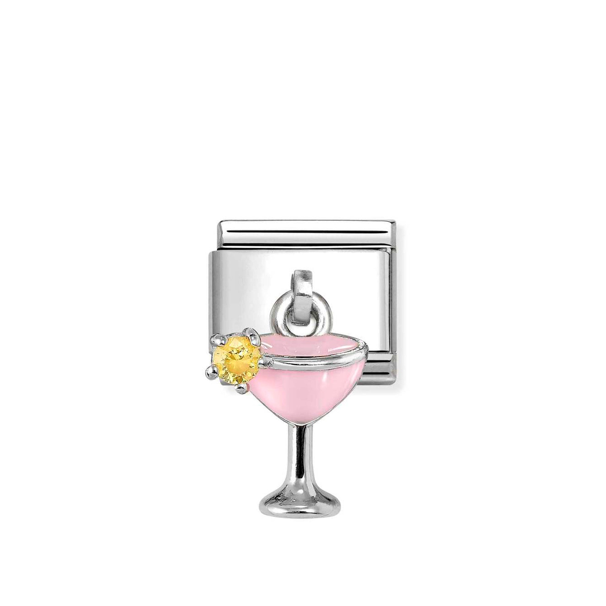 Charm, Composable Classic Link, CZ Cocktail Pendant