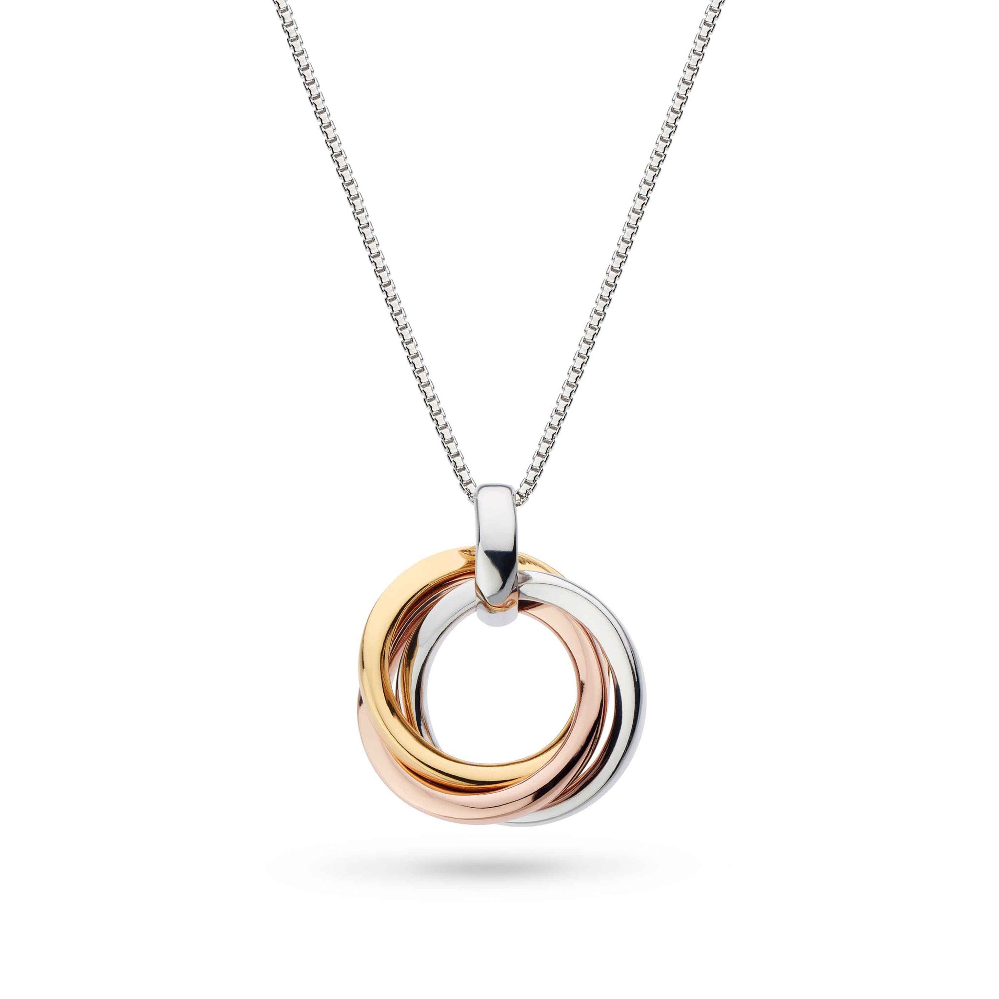 Bevel Trilogy Golds Necklace