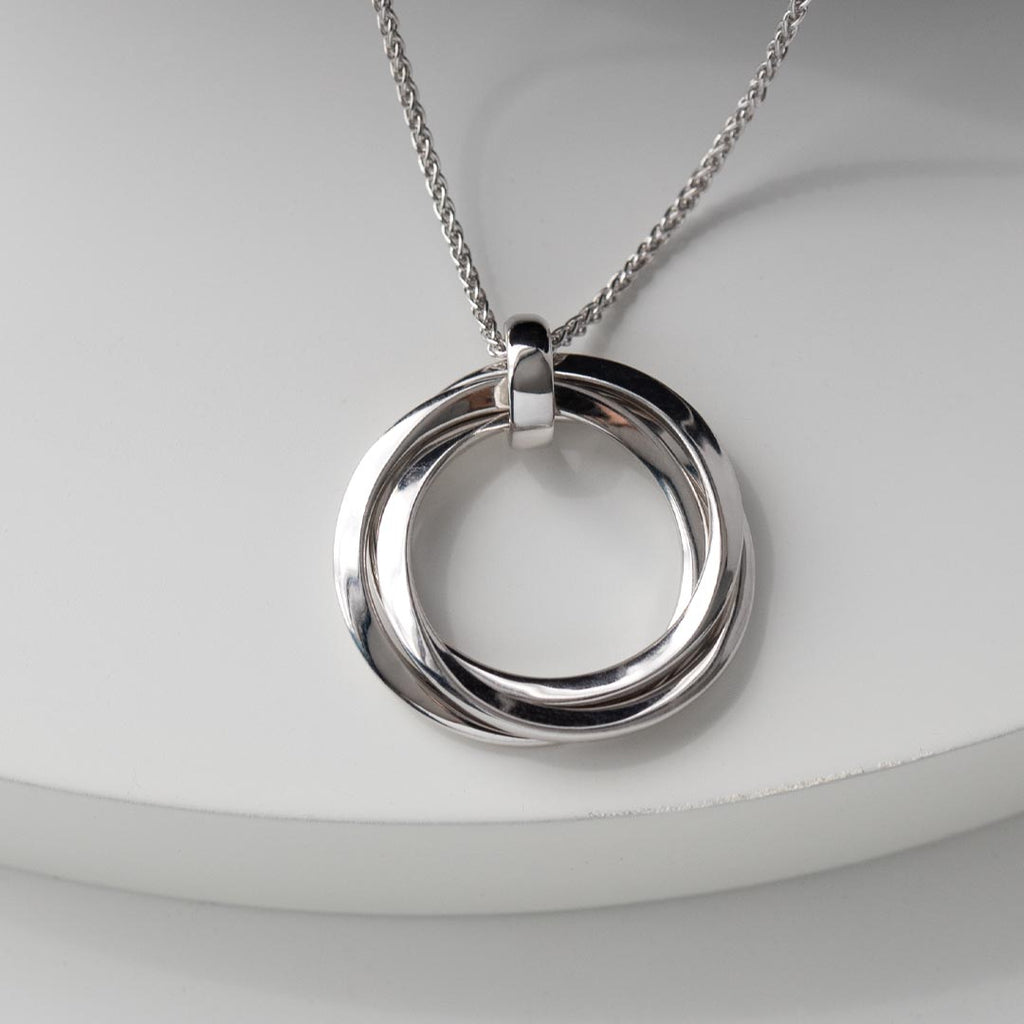 Bevel Trilogy Grande Link Slider Necklace