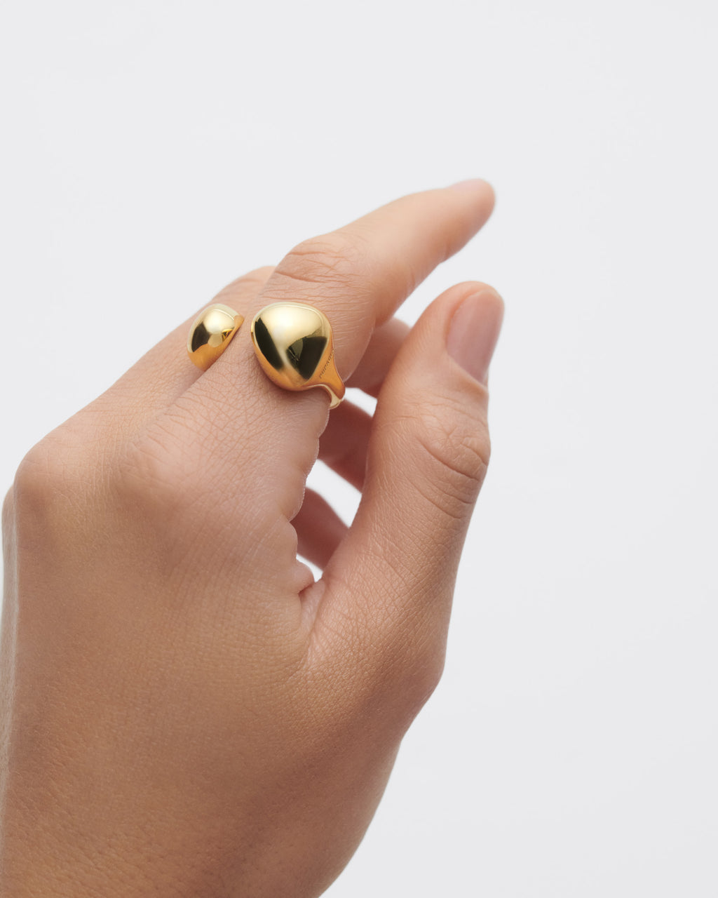 Gravity 18k Gold-Plated Ring