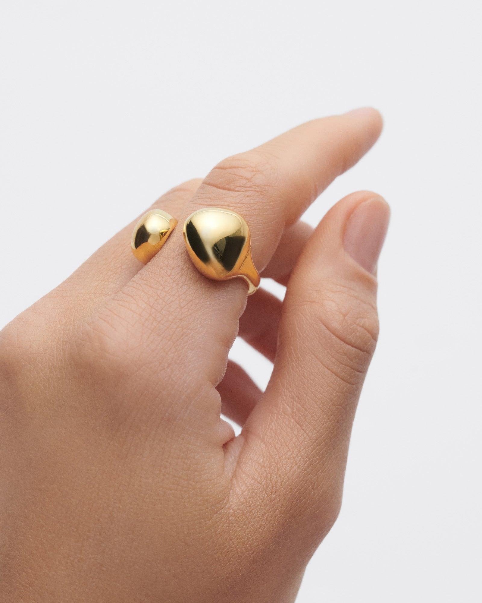 Gravity 18k Gold-Plated Ring