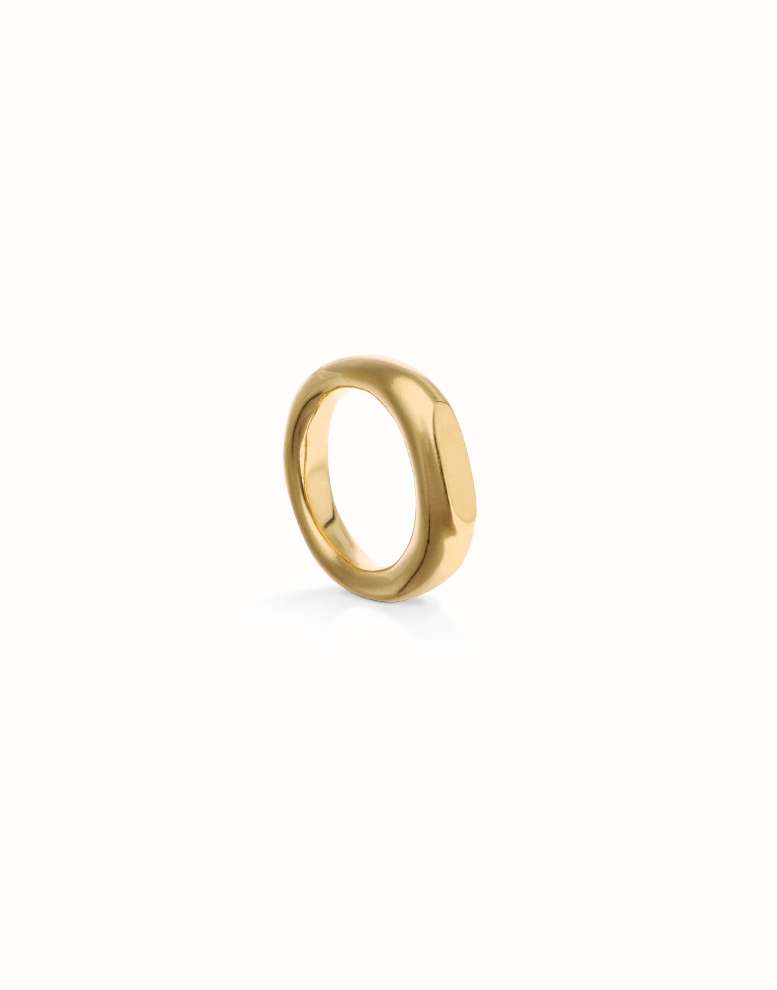 Gold Geometric Ring - Size 23