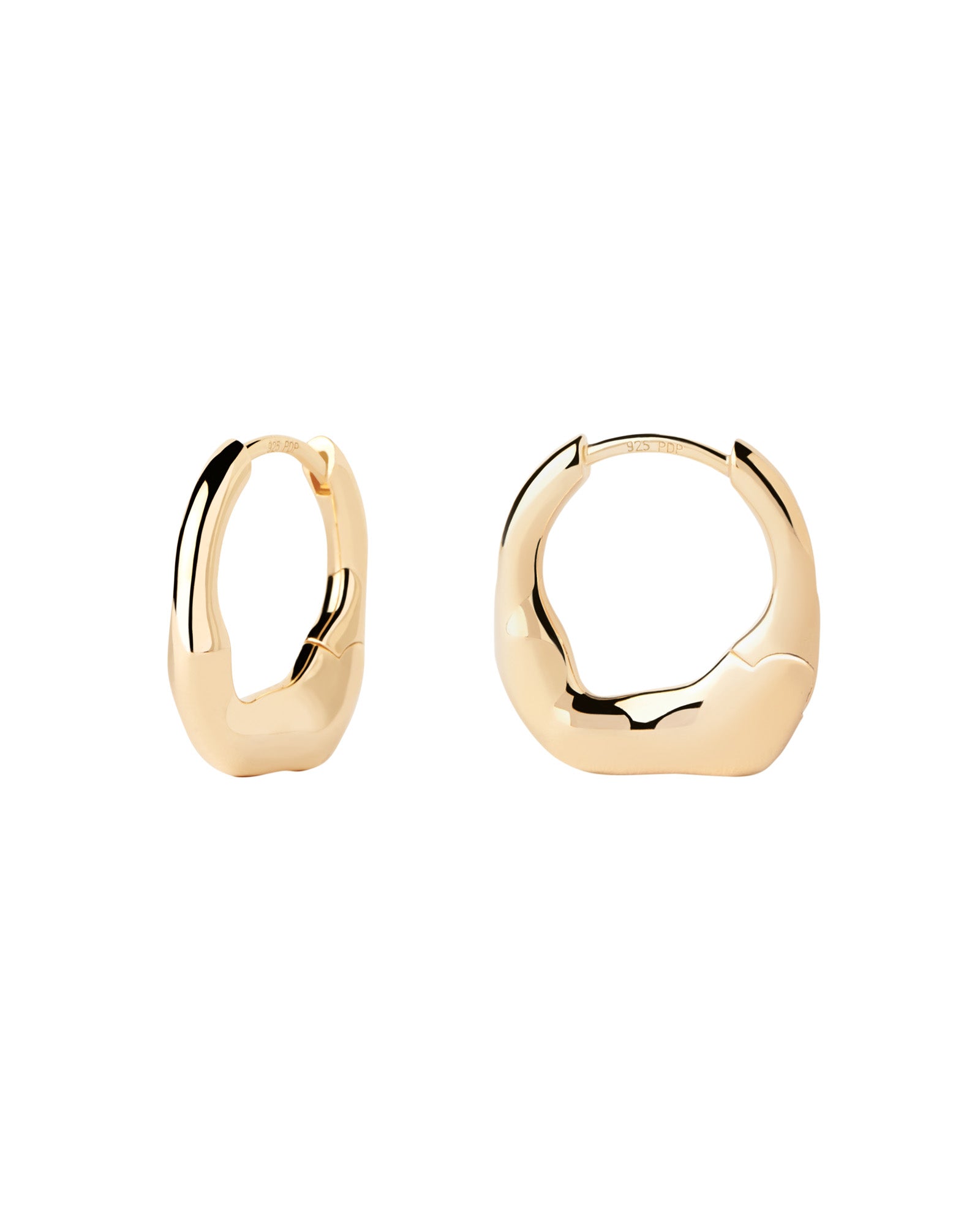 Mini Magma 18k Gold-Plated Hoops