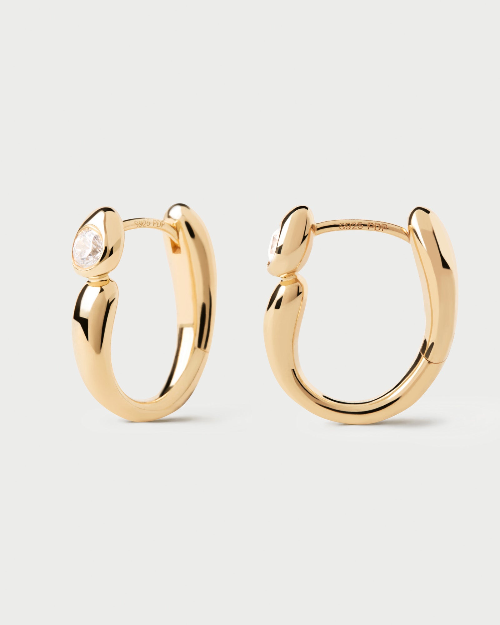 Becca 18k Gold-Plated Hoops