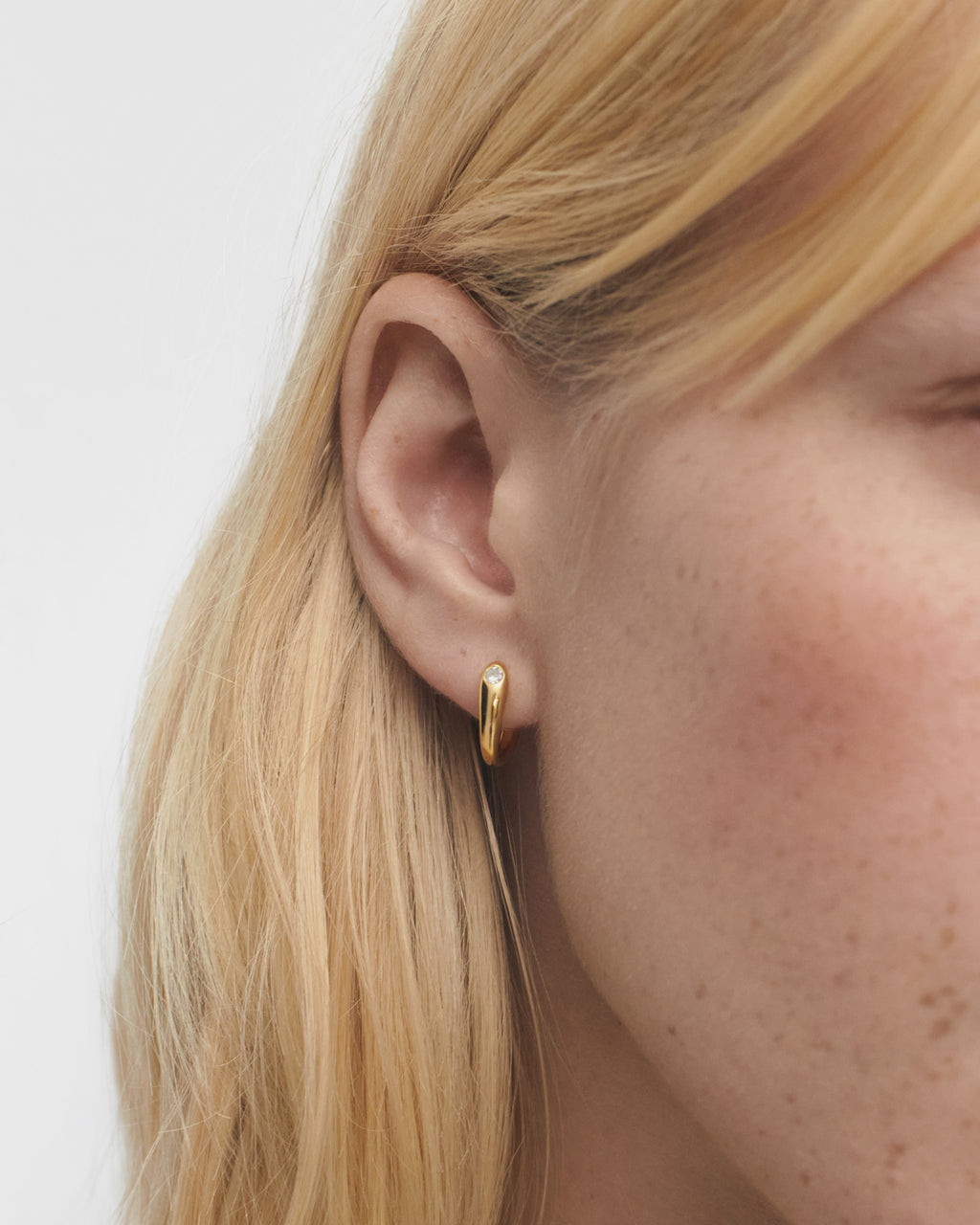 Serena 18k Gold-Plated Hoops