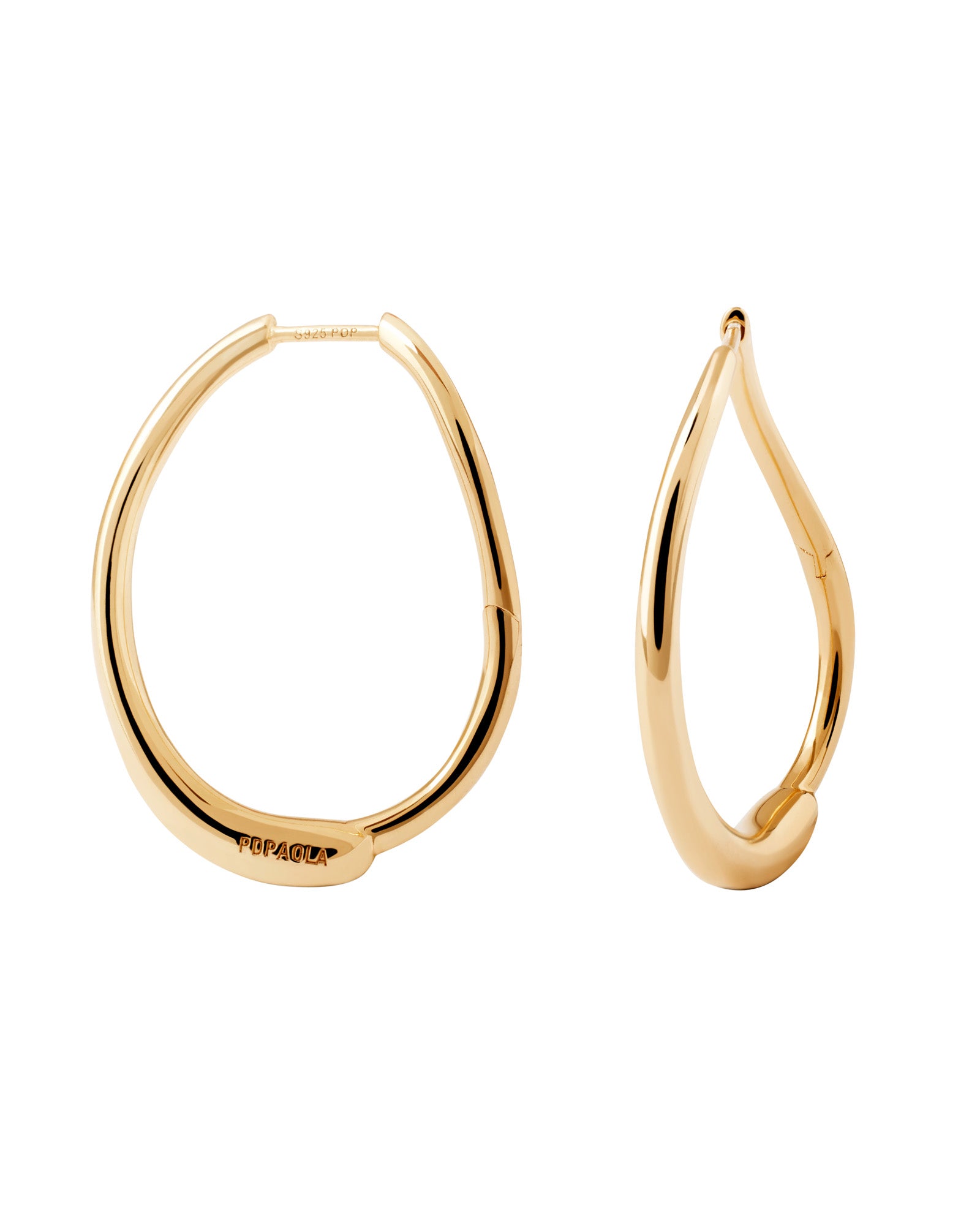 Halo 18k Gold-Plated Hoops