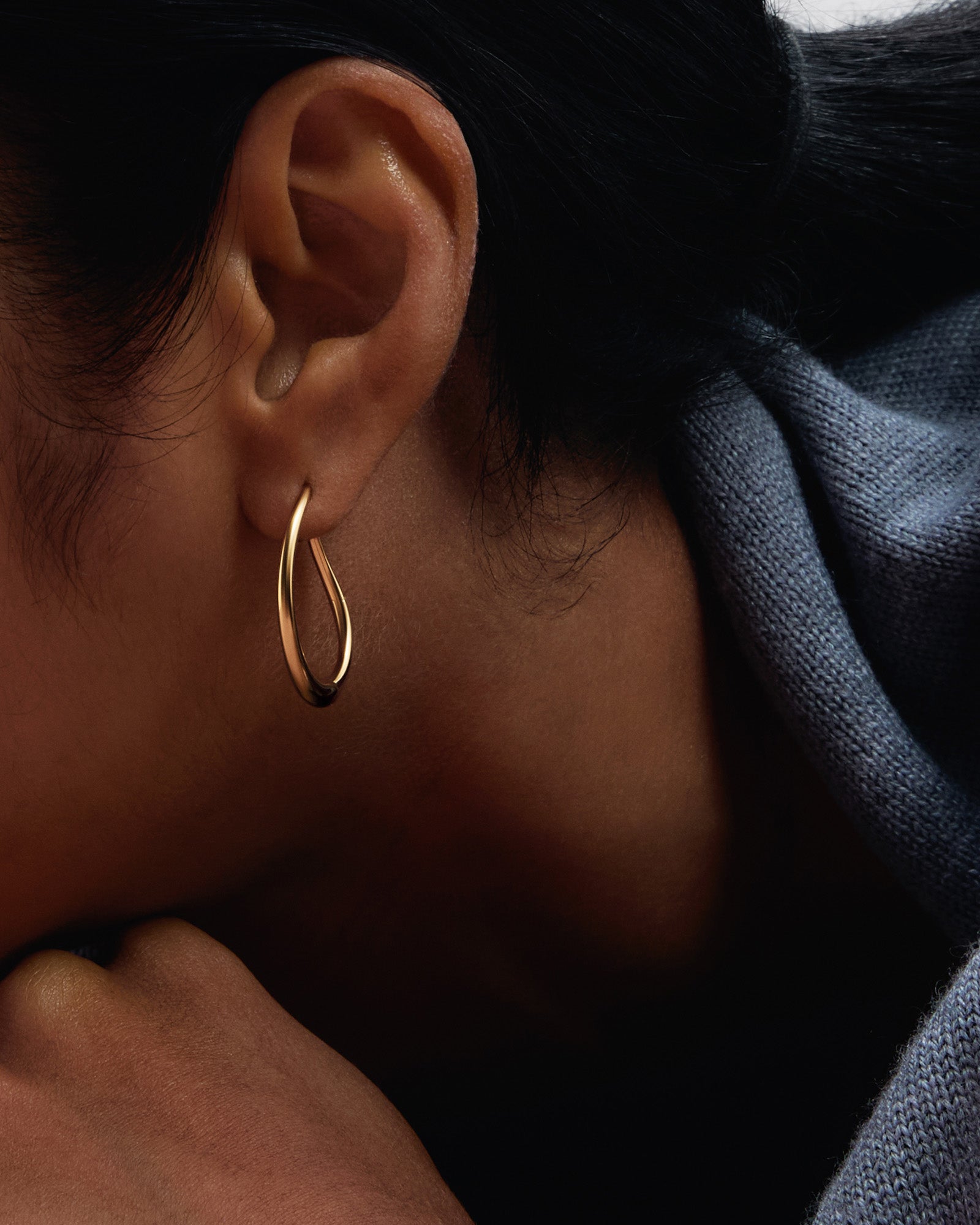 Halo 18k Gold-Plated Hoops