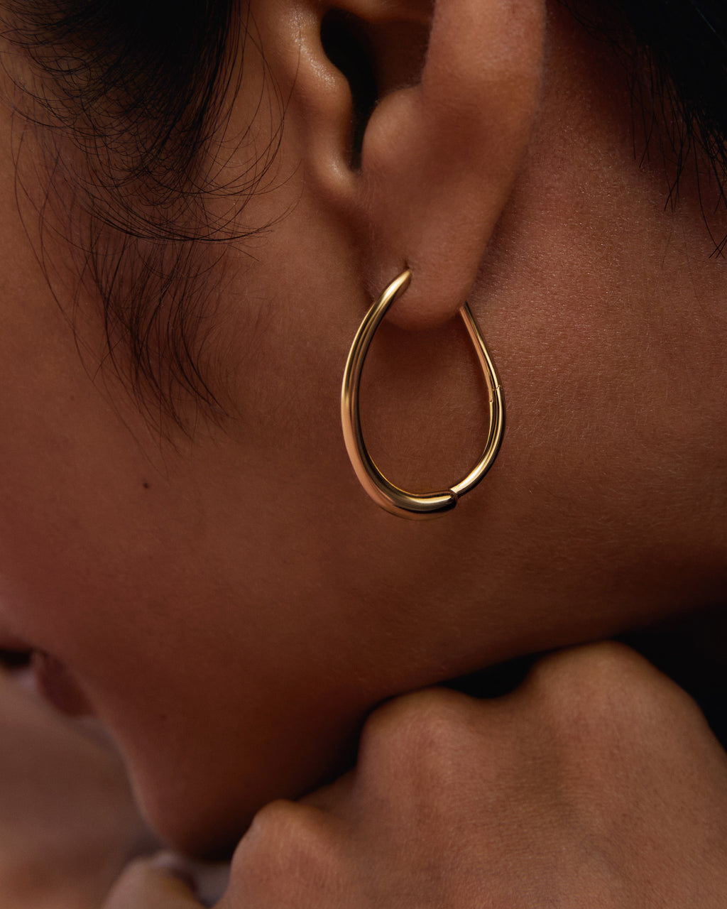 Halo 18k Gold-Plated Hoops