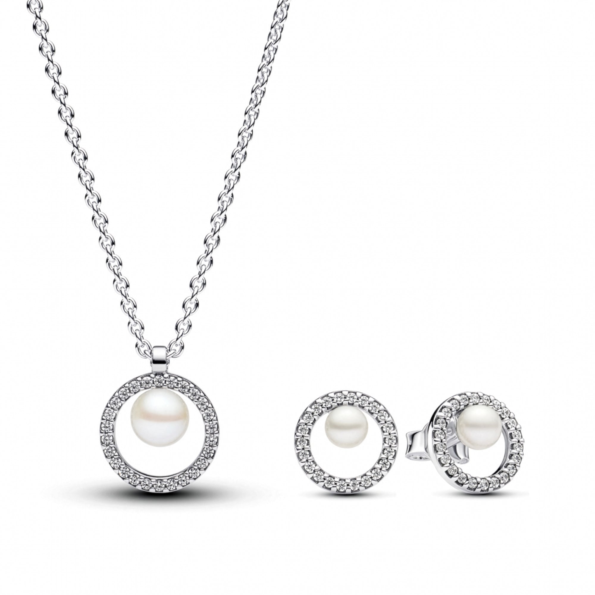 Treated Freshwater Cultured Pearl & Pavé Gift Set