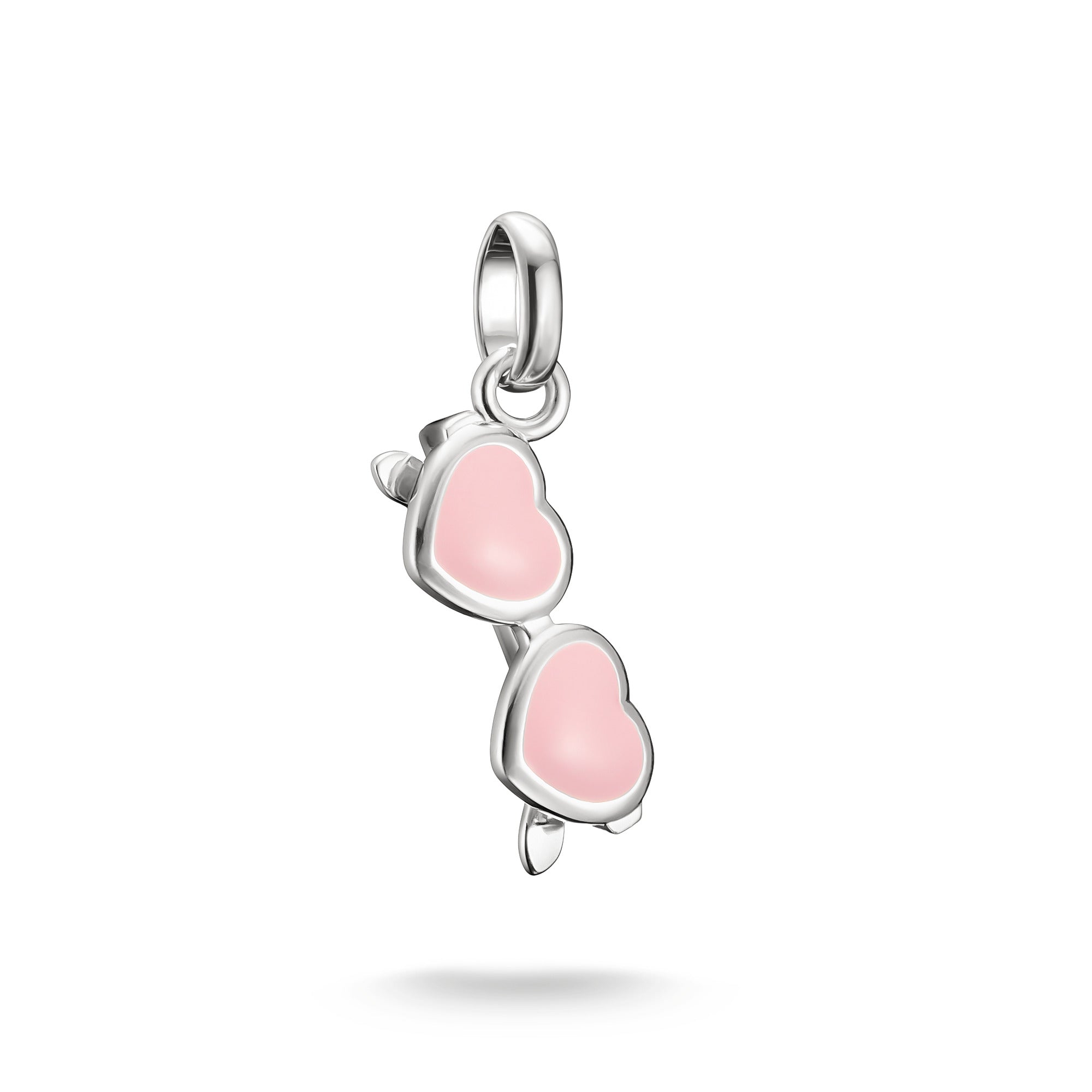 Silver Charm Pendant Pink Sunglasses Connect