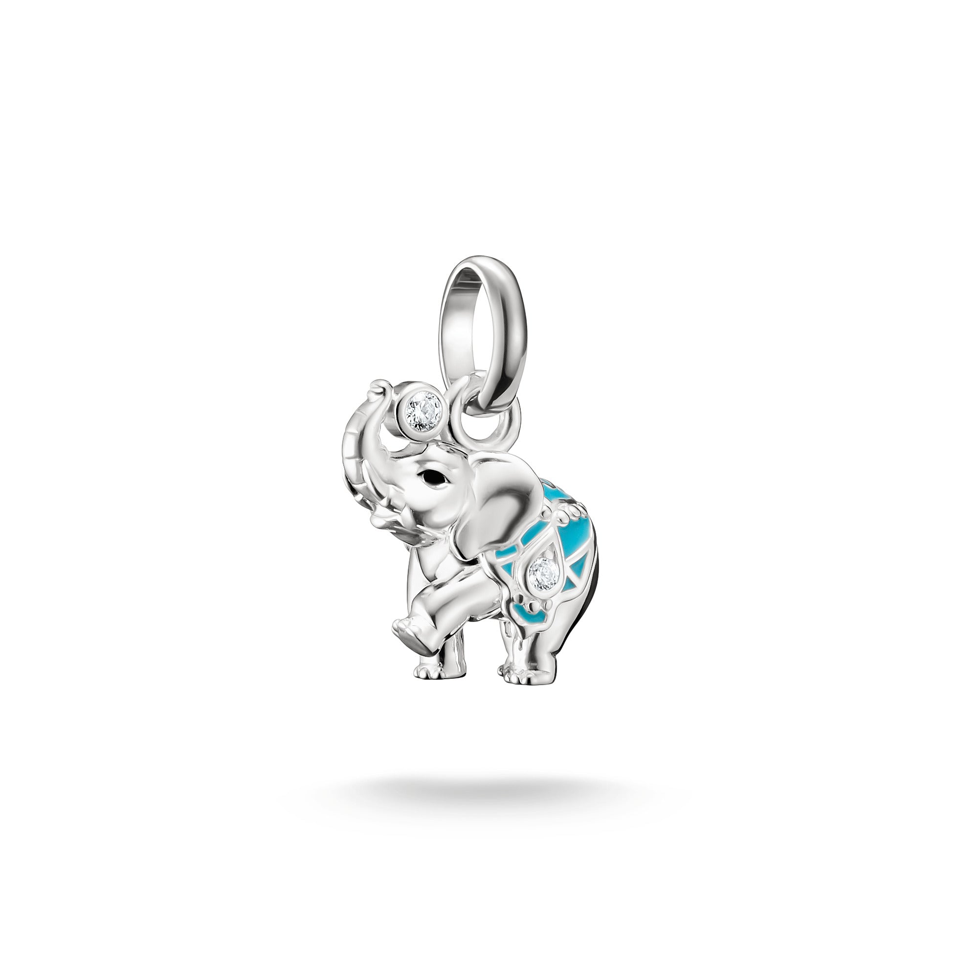 Silver Charm Pendant Elephant Connect