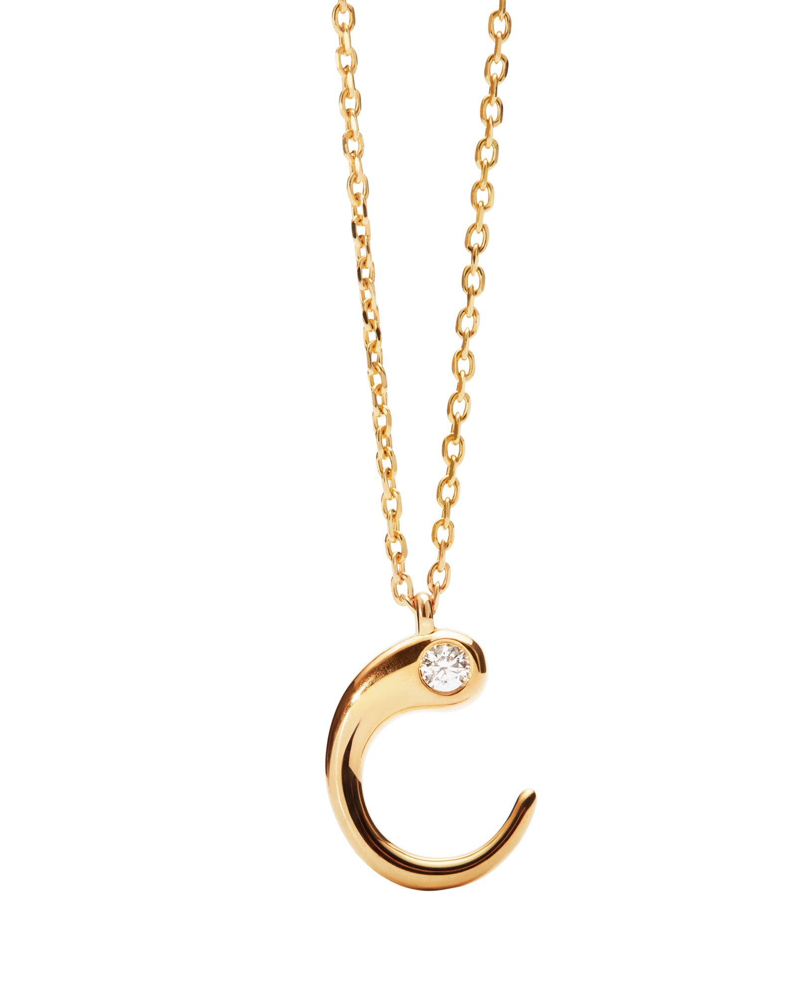 C Initial Pendant Necklace