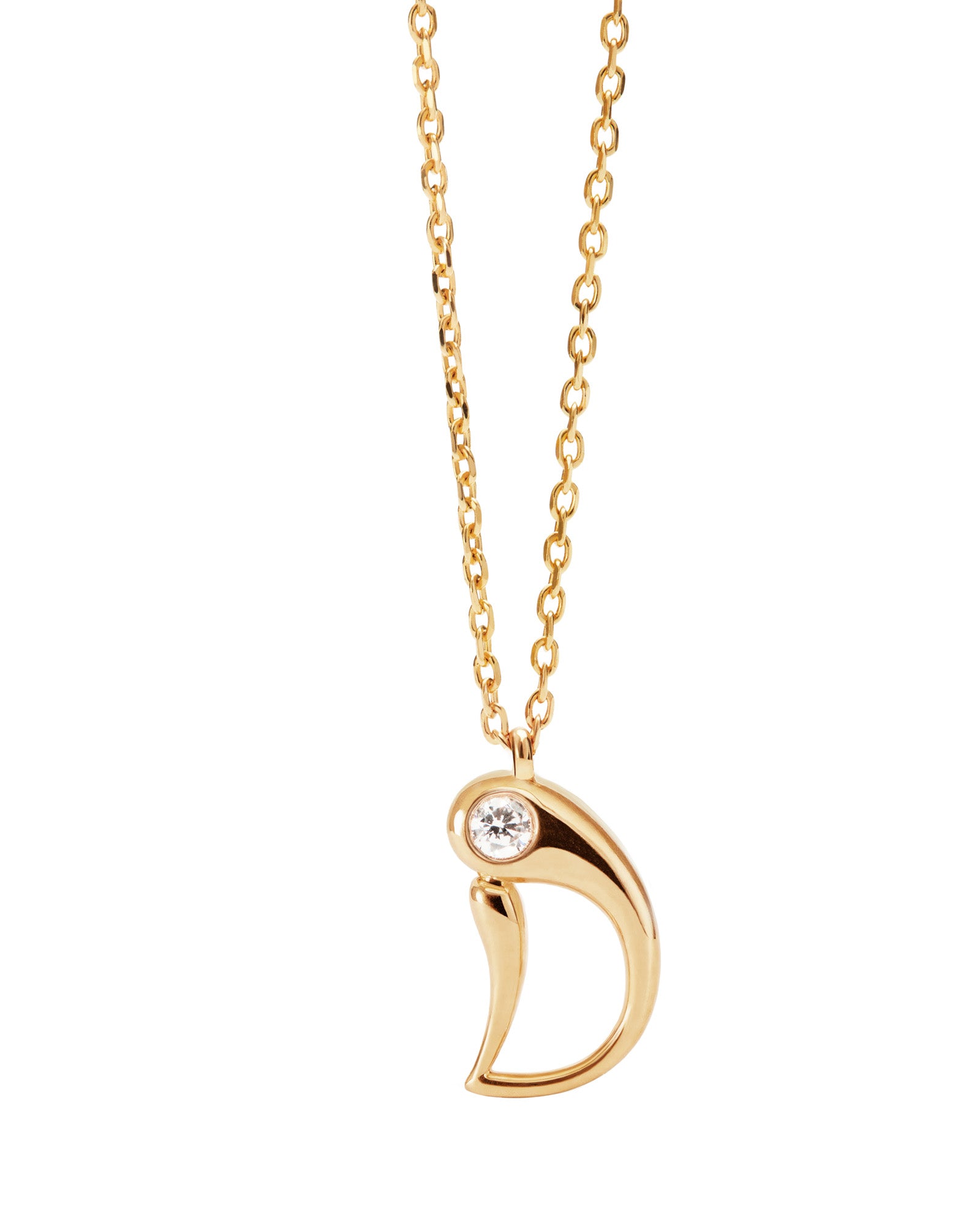 D Initial Pendant Necklace