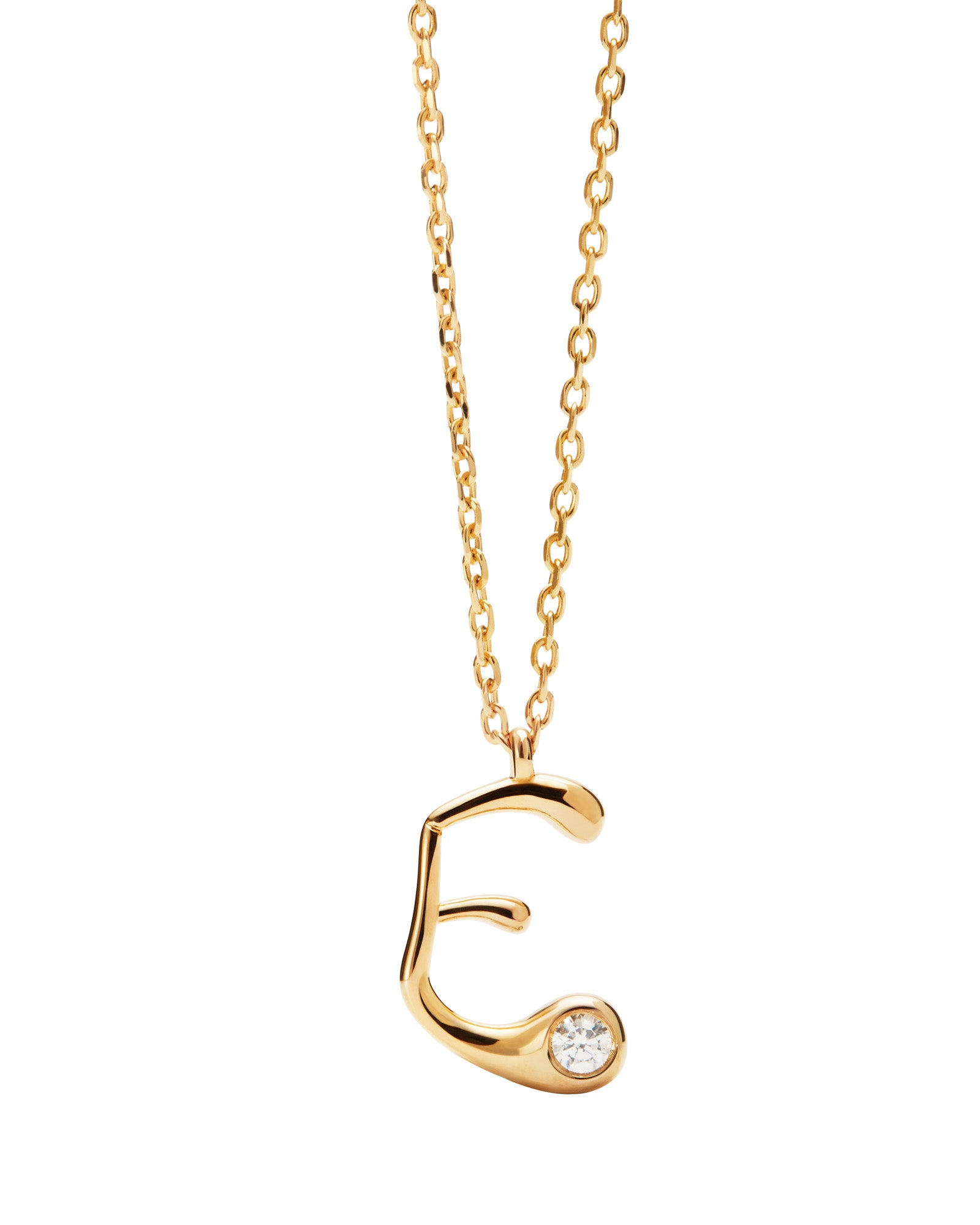E Initial Pendant Necklace