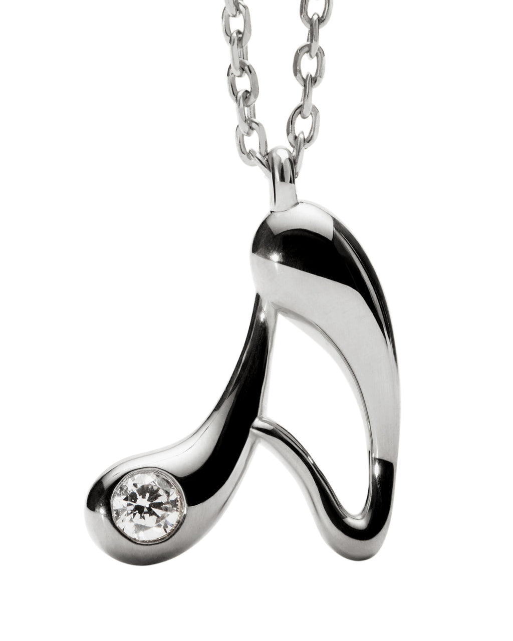 A Initial Silver Pendant Necklace