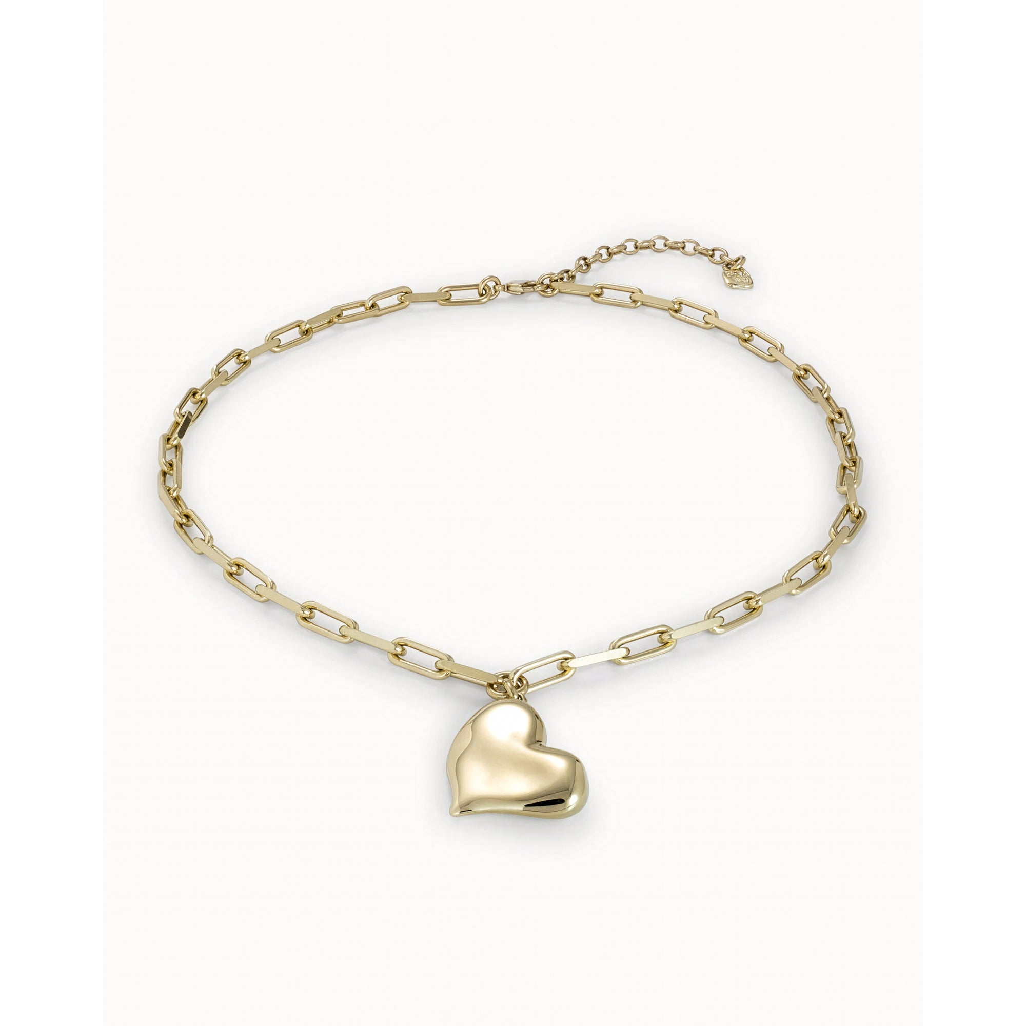 Link Chain Necklace with Heart