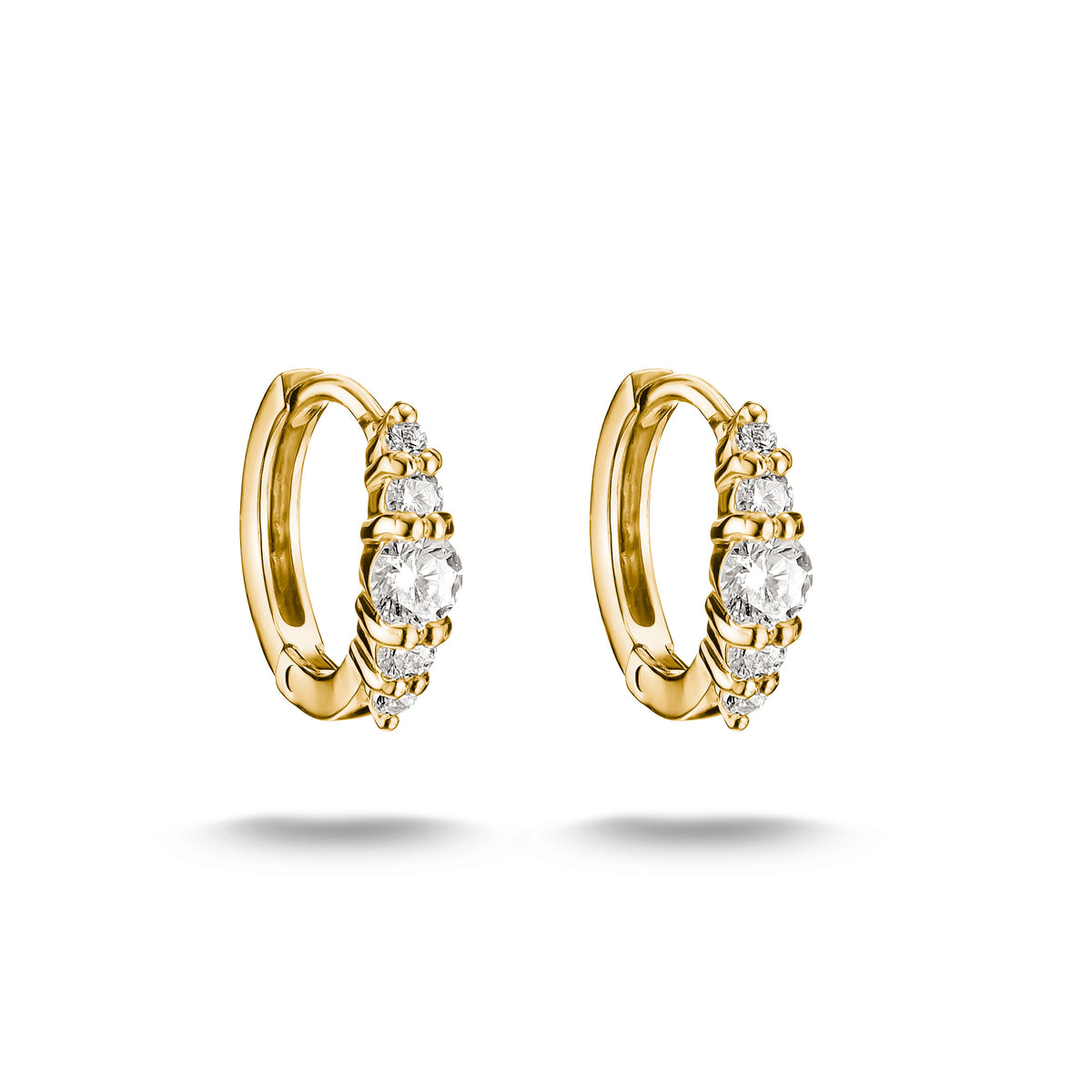 THOMAS SABO Classic Hoop Earrings with White Zirconia