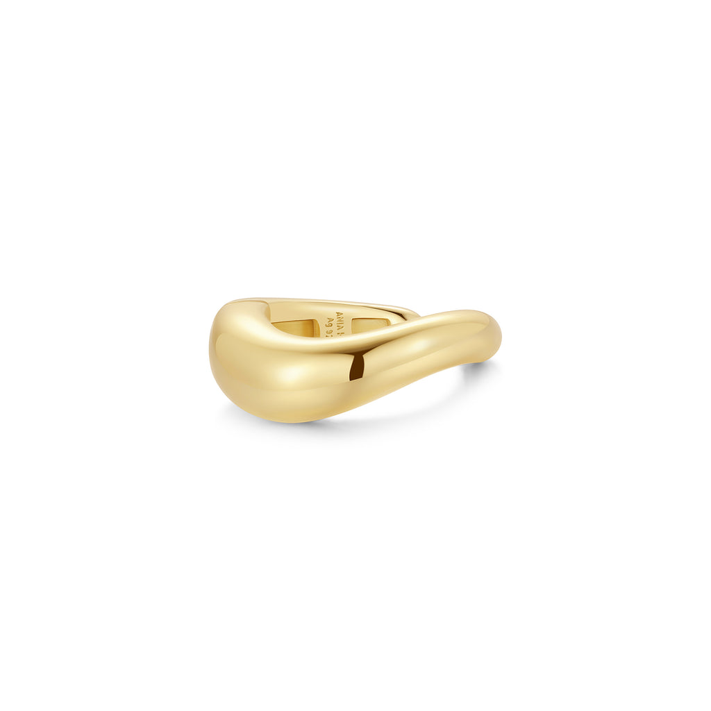 Gold Wave Ear Cuff