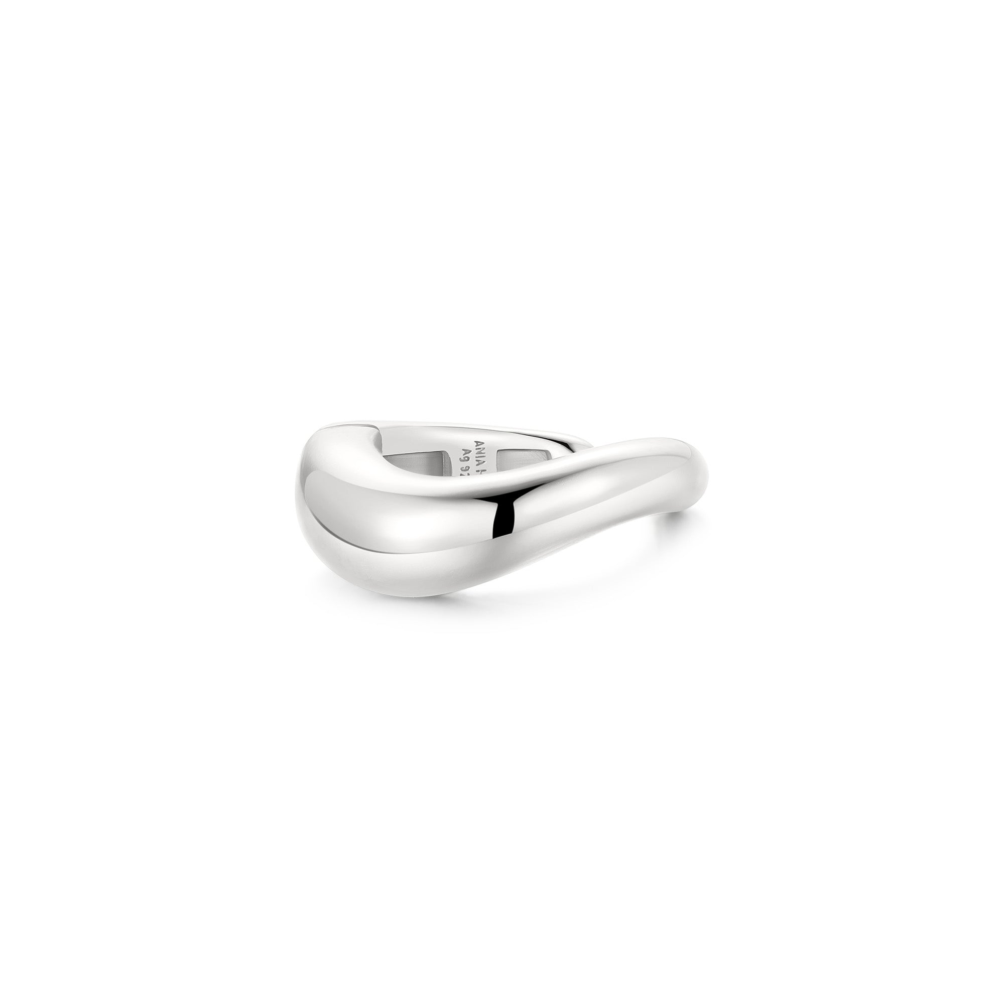 Silver Wave Ear Cuff