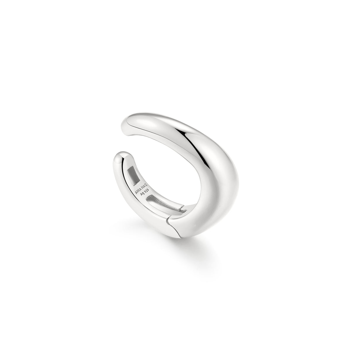Silver Wave Ear Cuff