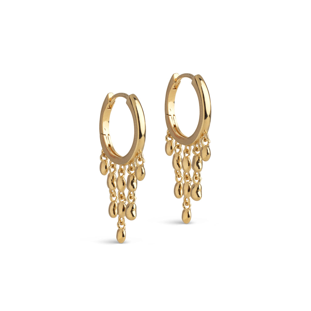 ENAMEL Copenhagen Nara Rain Gold-Plated Hoop Earrings