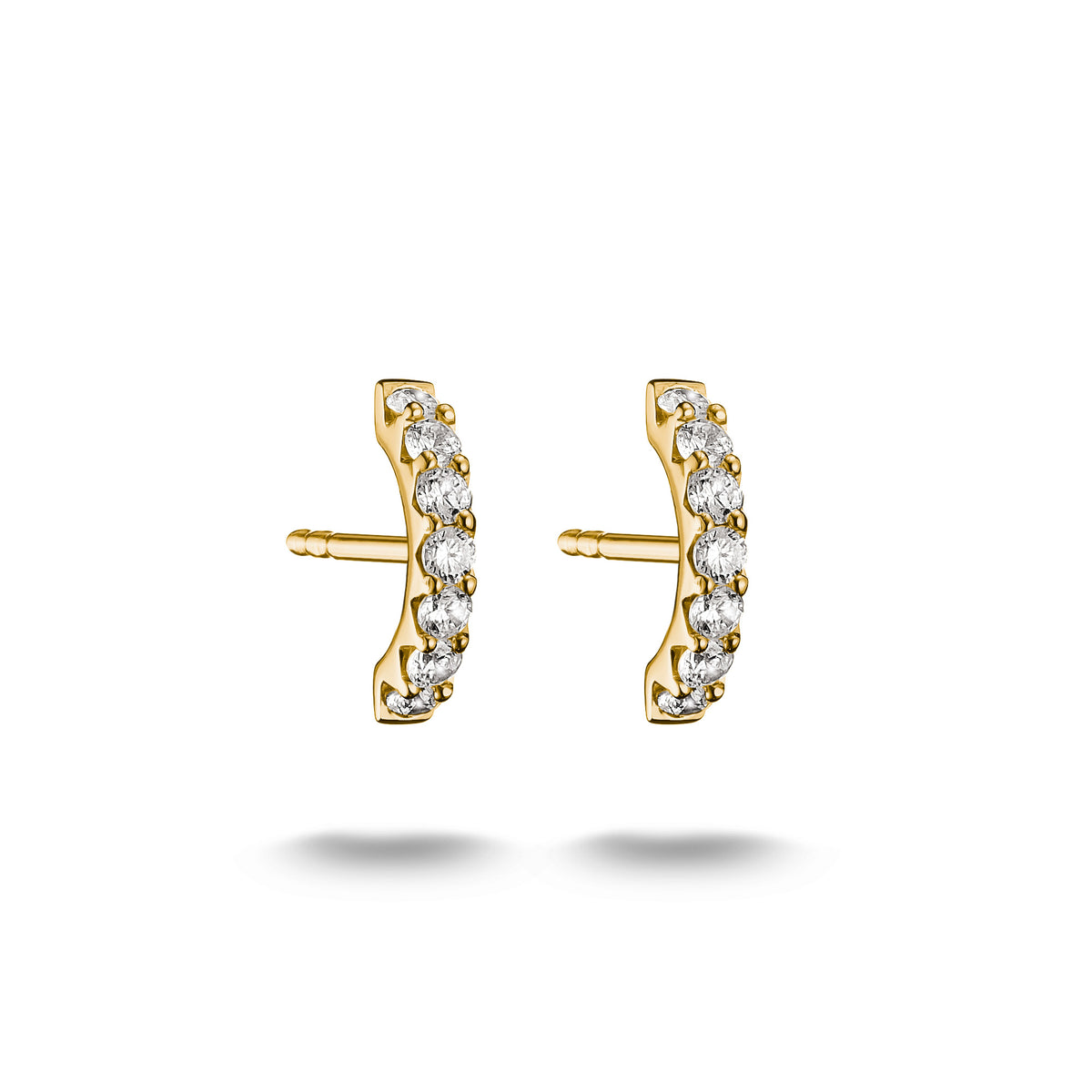 THOMAS SABO Classic Bar Stud Earrings with White Zirconia